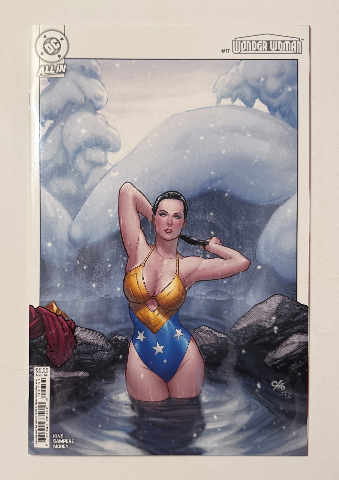 Wonder Woman #17 Frank Cho cover D Sweater Weather variant 2025 Tom King Sampere Wonder Woman #17 Frank Cho cover D Sweater Weather variant 2025 Tom King Sampere