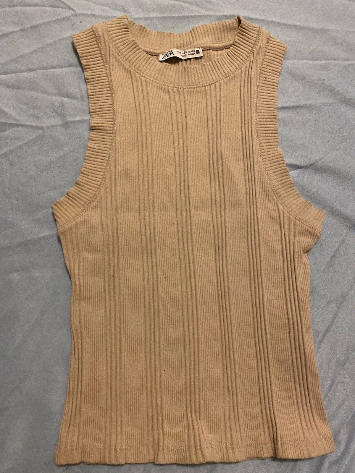 Zara Women\'s Size Small RibbedKnit Sleeveless Tank Top