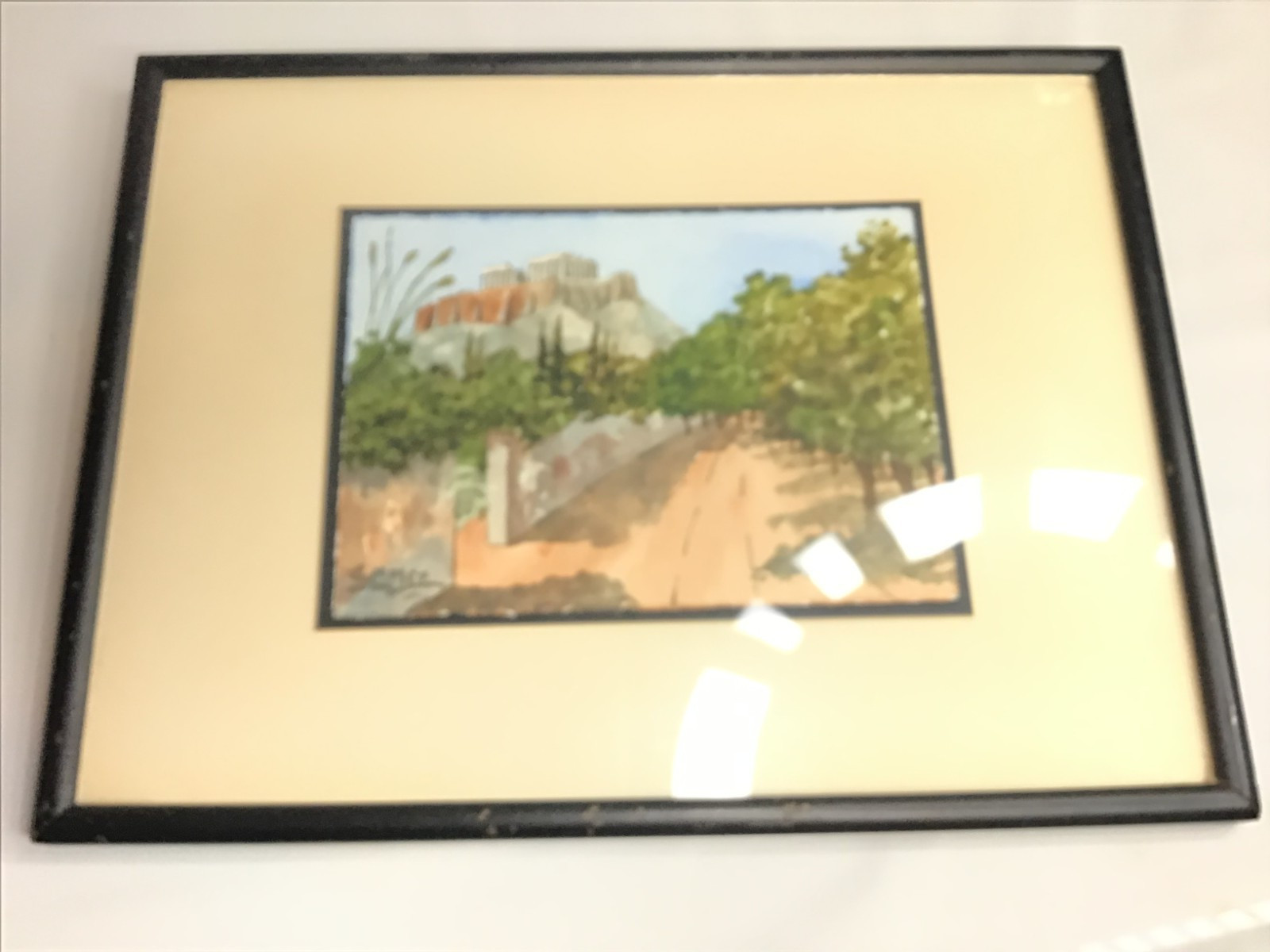 Laurent Marcel Salinas Original Watercolor Painting Signed Framed 5x7 Art Laurent Marcel Salinas Original Watercolor Painting Signed Framed 5x7 Art