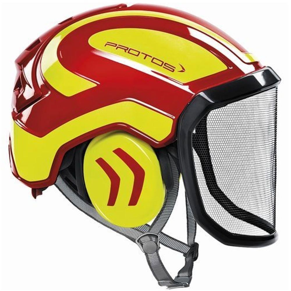 PROTOS Helmet Red & Yellow Pfanner Protos Integral Arborist Helmet PROTOS Helmet Red & Yellow Pfanner Protos Integral Arborist Helmet