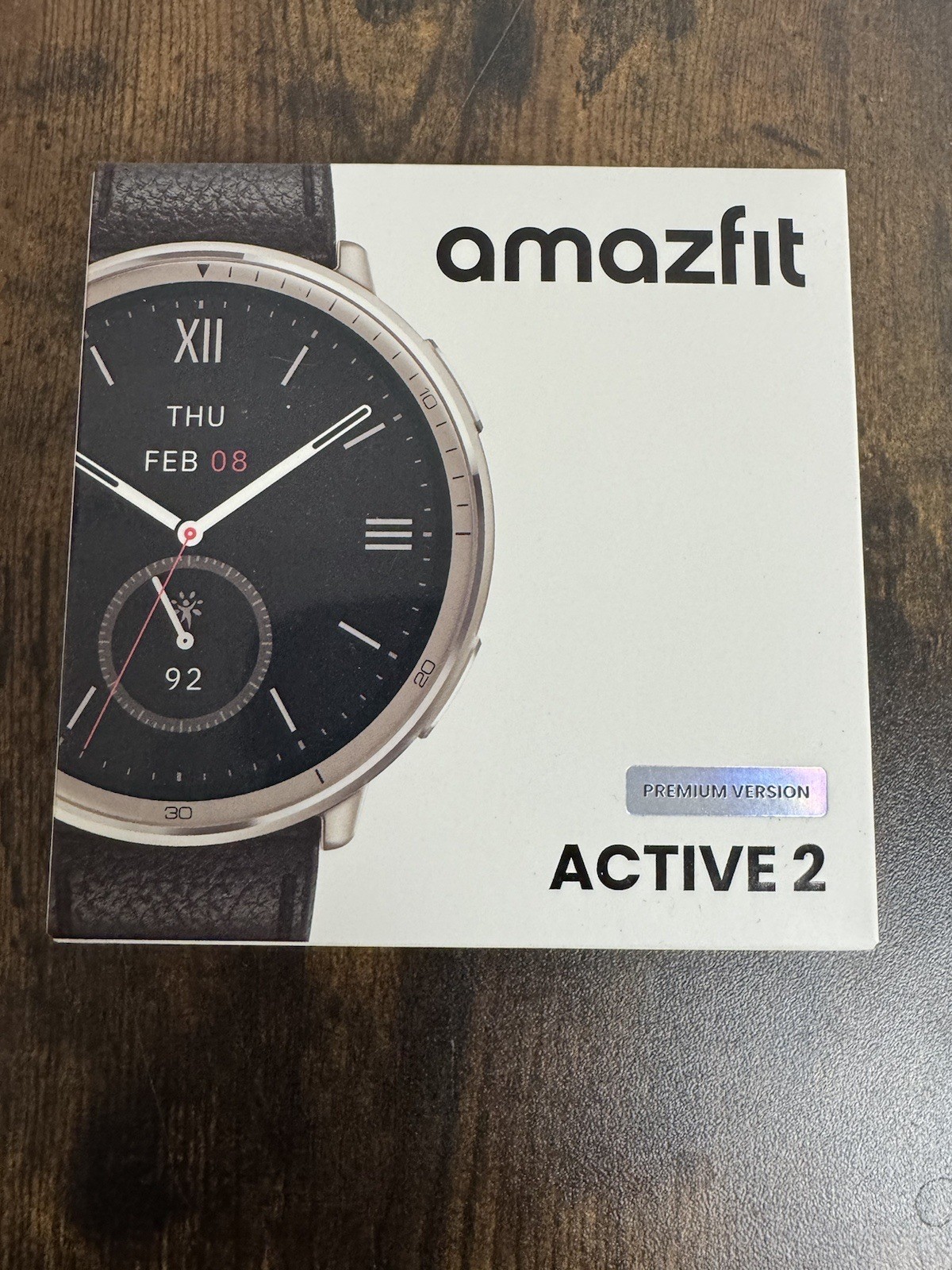Amazfit Active 2 Premium Version 44mm Fitness Smart Watch Leather Band SEALED