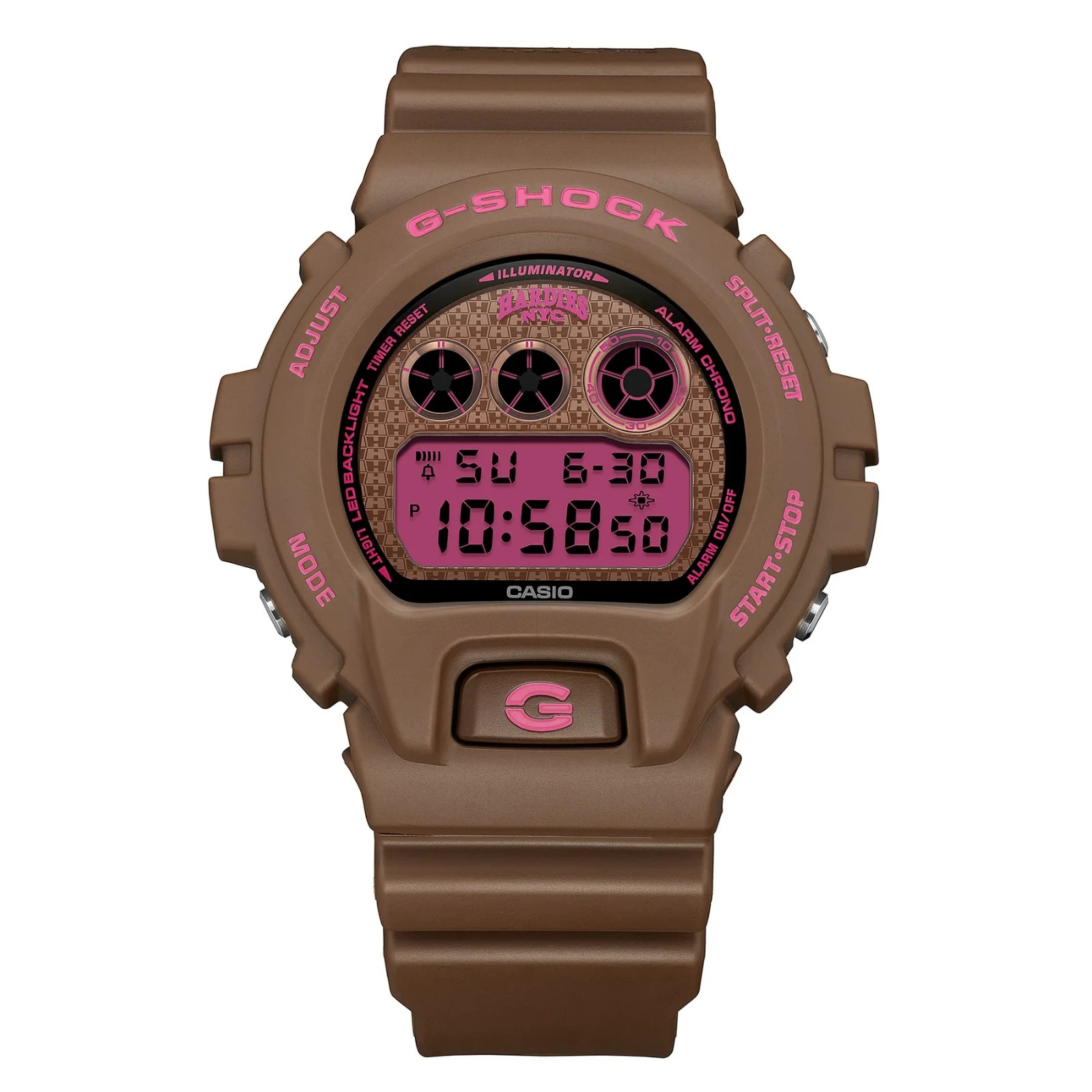 Casio G-Shock x HARDIES NYC (DW6900HH-5CR) Brown + Pink Wristwatch  BRAND NEW