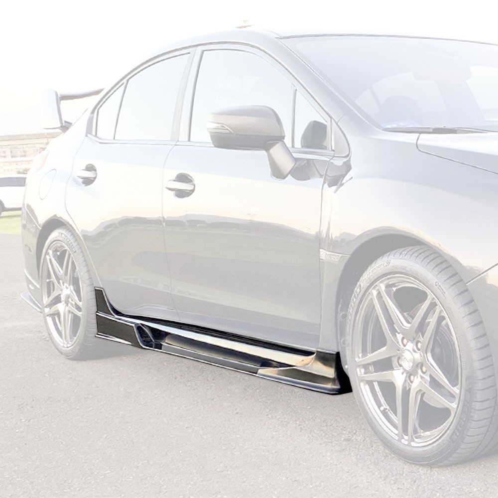 Fits 15-21 Subaru WRX STi 4dr VR-II Style Side Skirts w/ Side Air Shrouds (ABS)