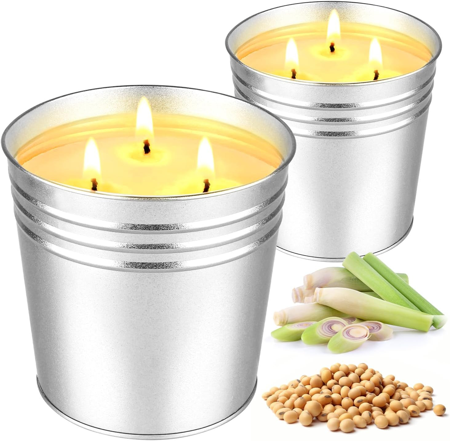 Citronella Candles Outdoor, 34Oz Large Citronella Candles for Patio, 200 Burn Citronella Candles Outdoor, 34Oz Large Citronella Candles for Patio, 200 Burn