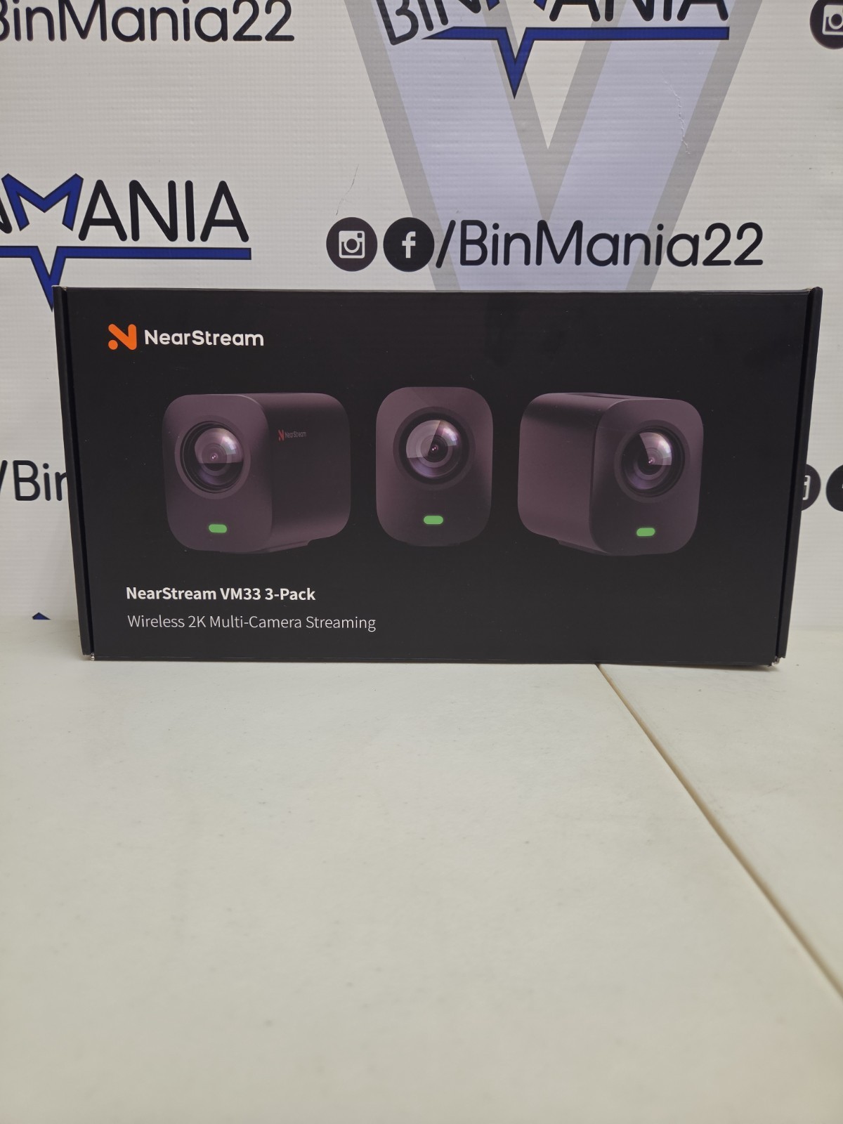 NearStream VM33 Wireless 2k Multi-Camera Streaming 3-pack New Open Box