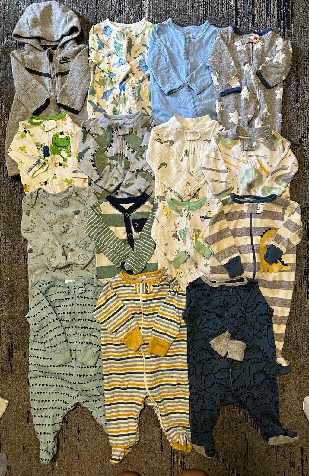 Baby Boy Newborn Sleeper LOT