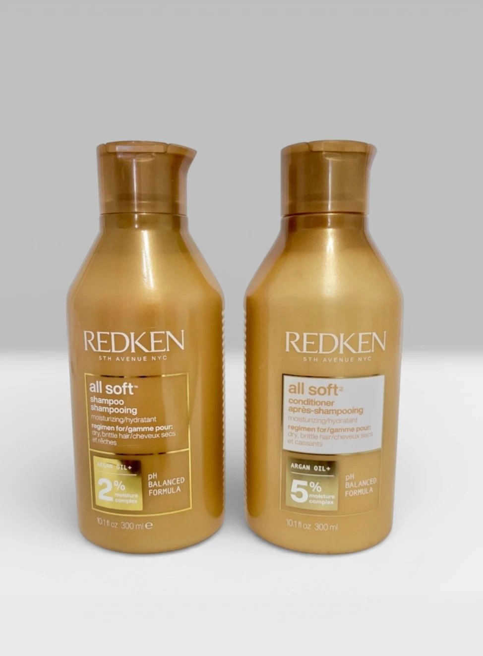 REDKEN All Soft Shampoo and Conditioner 10.1 oz. 