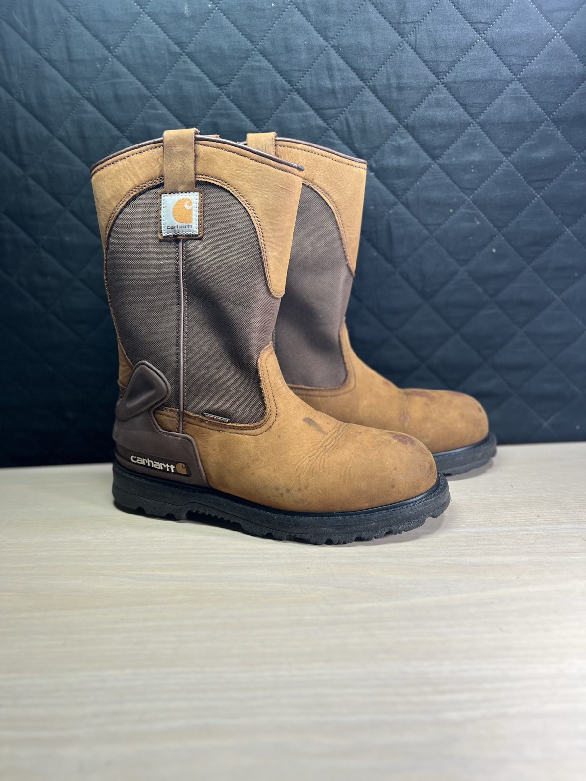 Carhartt Men\'s 15W Bison 10” Waterproof Steel Toe Work Boots Long CMP 1200