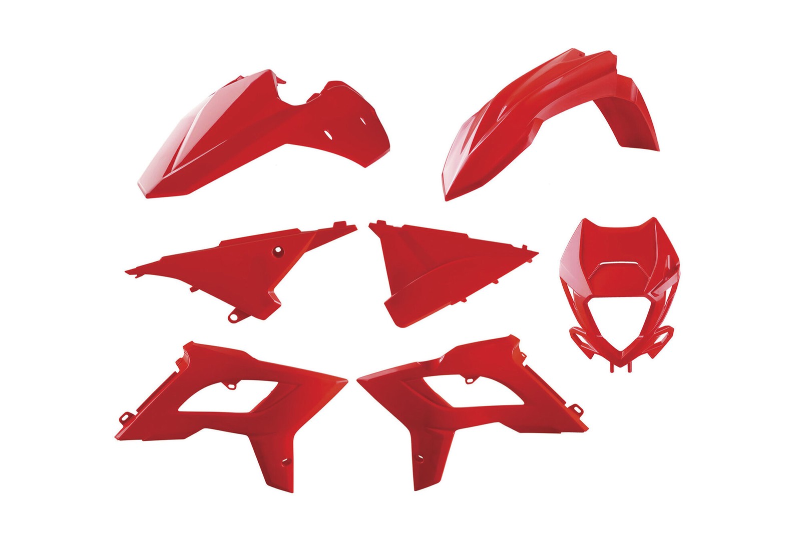 Polisport Red Restyled Plastic Kit fits 13-17 RR