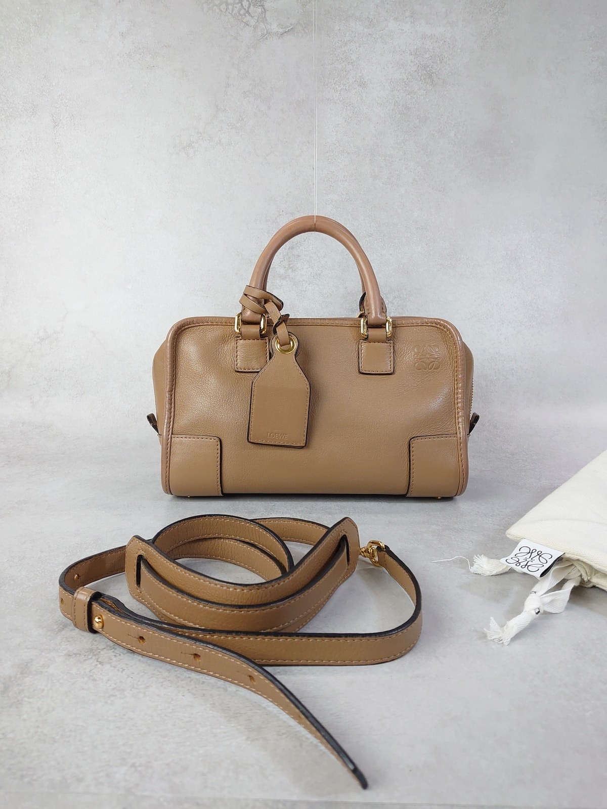 LOEWE Amazonas 23 Brown 2WAY bag AUTHENTIC