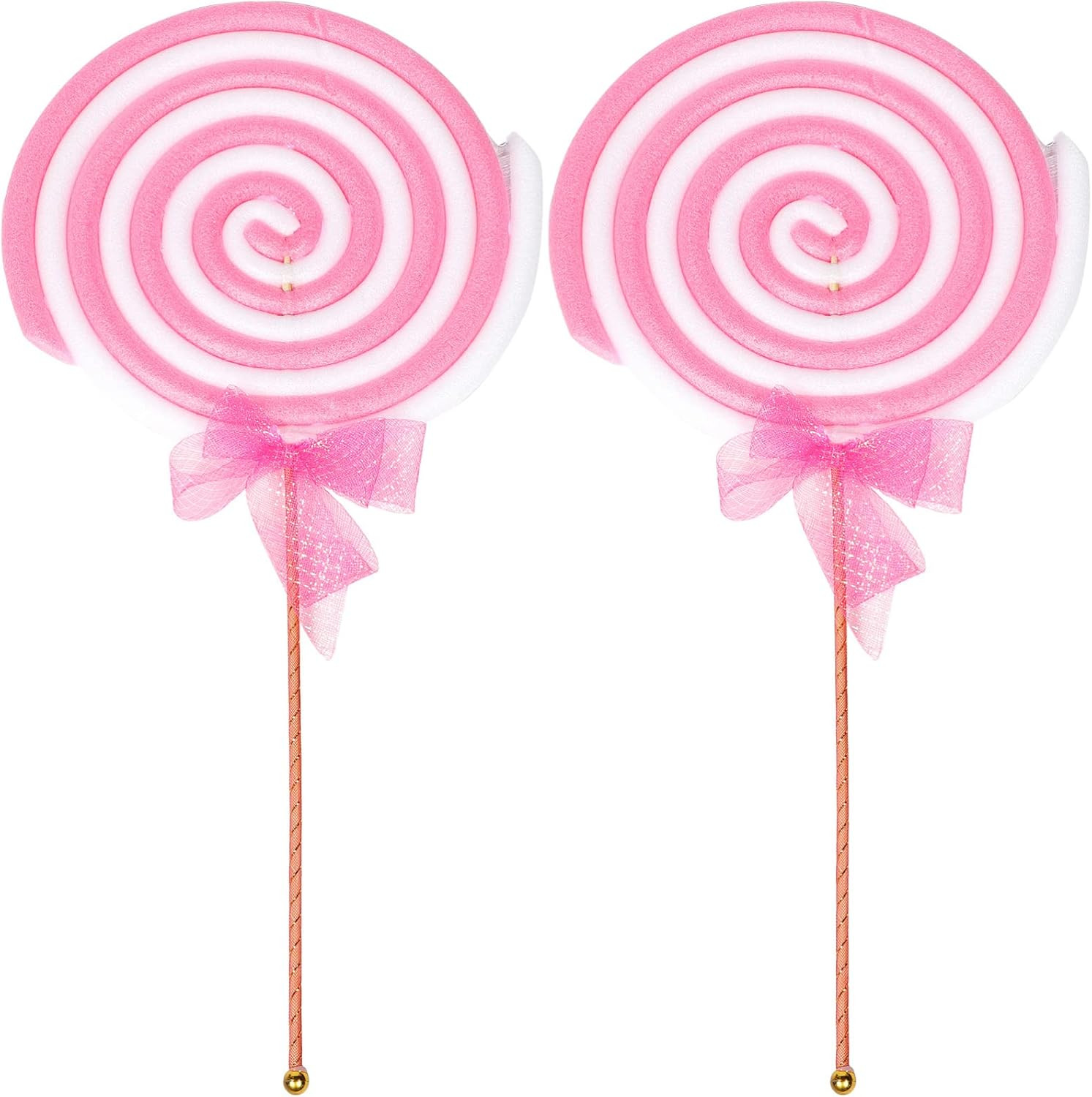 Giant Lollipop Model 2Pcs Realistic Foam Candy Props for Party Decor