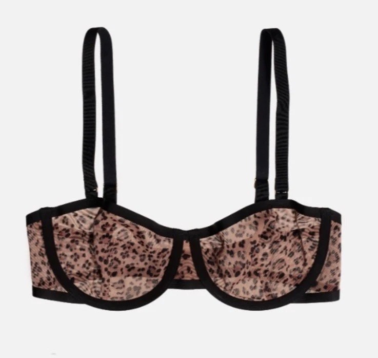 NWOT The Balconette Mesh Leopard Sz 34G NWOT The Balconette Mesh Leopard Sz 34G