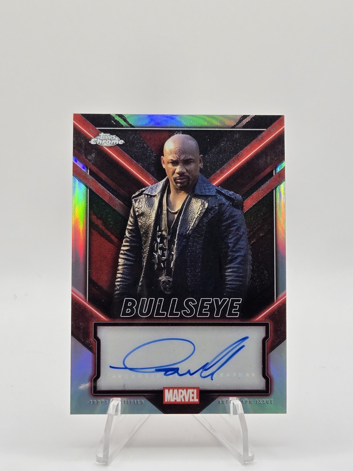 2025 Topps Chrome Deadpool- Bullseye Refractor Auto Curtis Small #TC-CS 2025 Topps Chrome Deadpool- Bullseye Refractor Auto Curtis Small #TC-CS