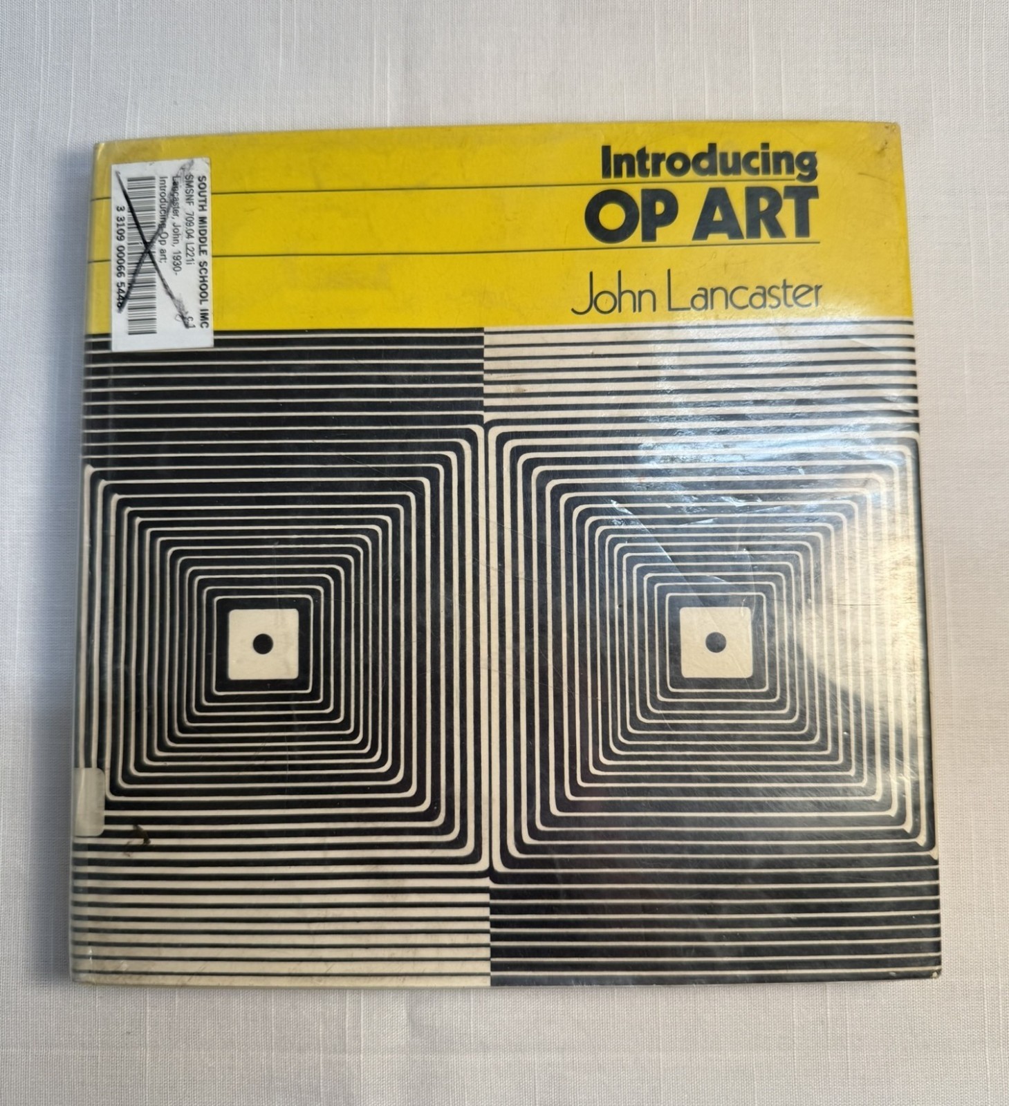 Vintage Introducing Op Art 1973 - Hardcover Book Ex Lib - John Lancaster