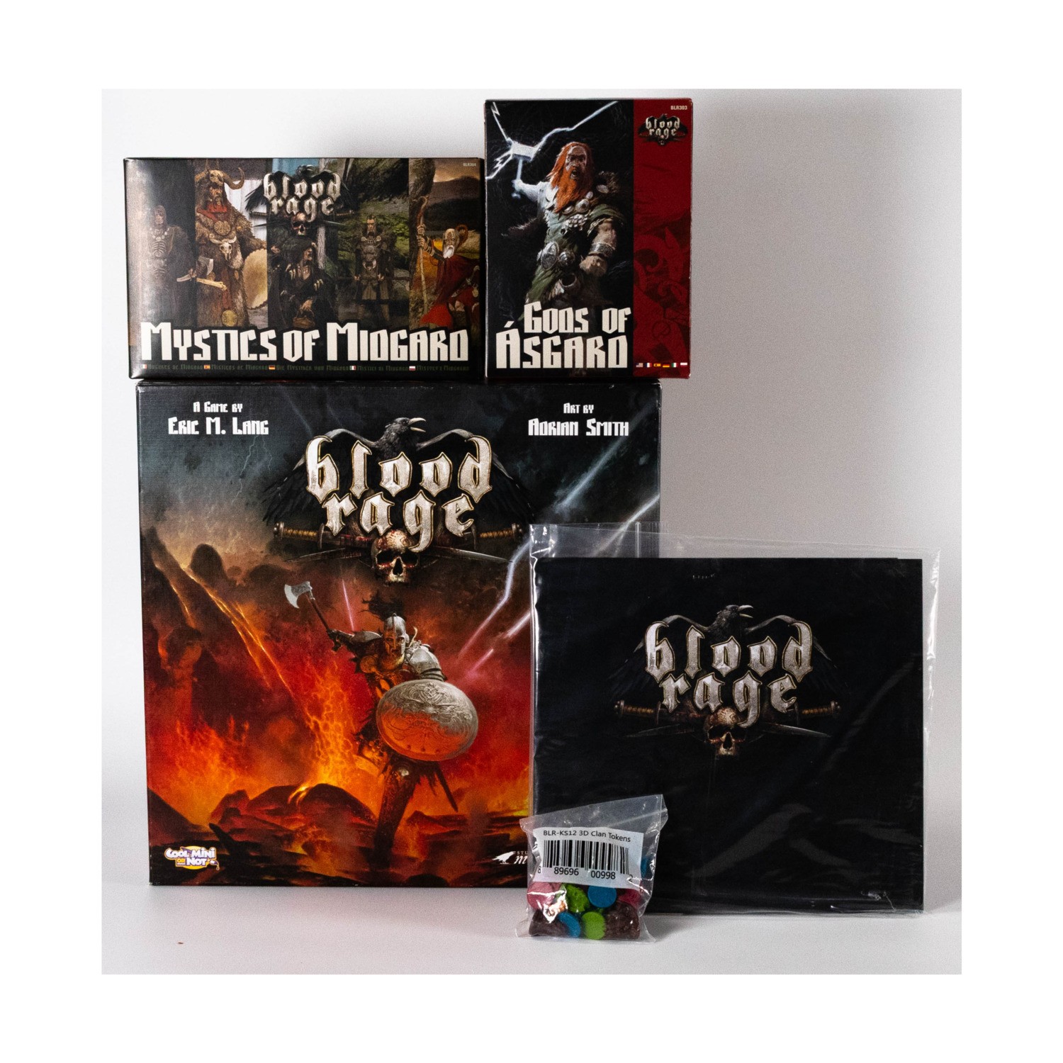 CMON Board Games  Blood Rage Collection #14 - Base Game + 2 Expansions + VG/NM