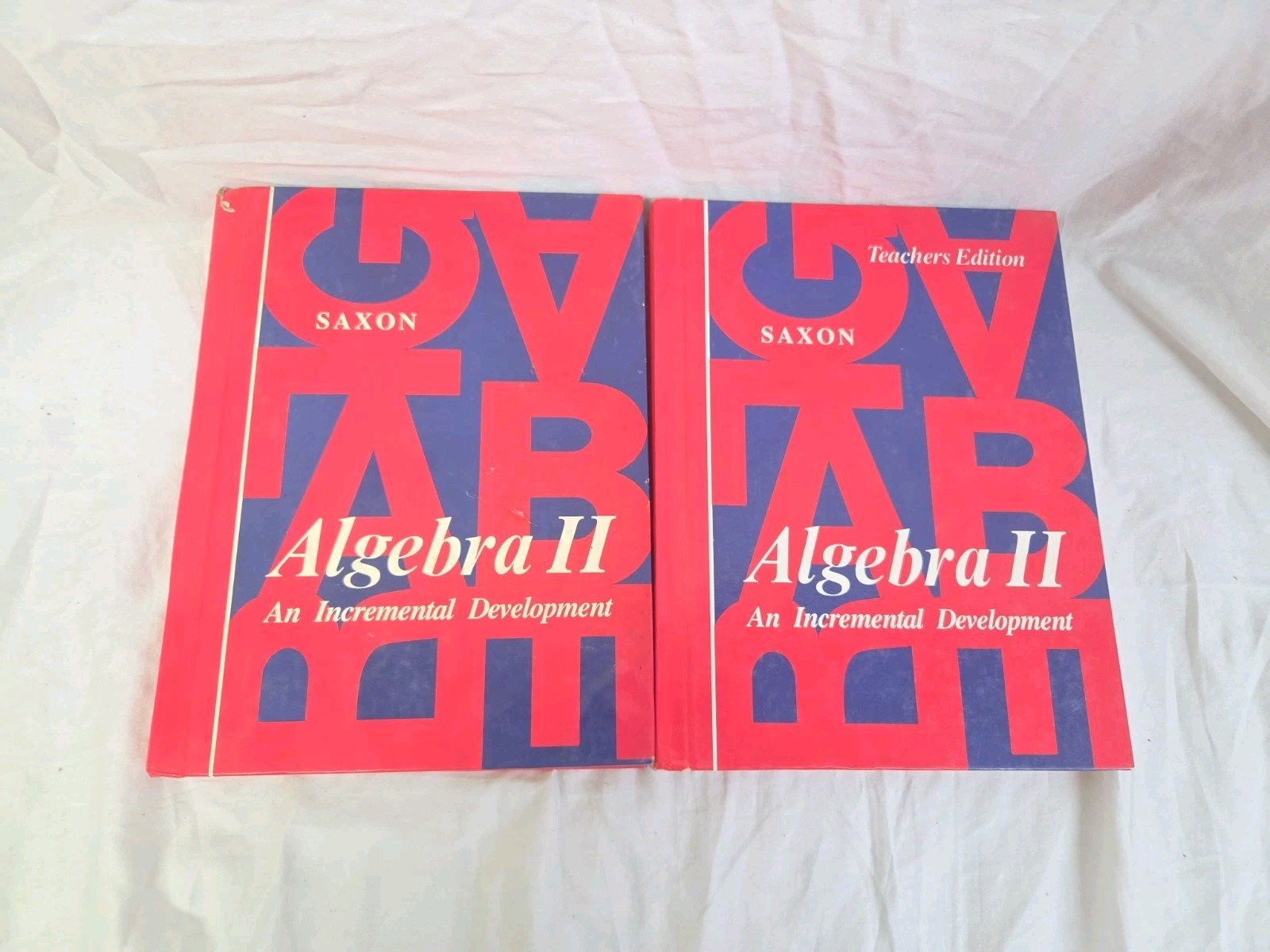 Saxon Algebra 2 Set: Student + Teacher Edition Vintage - VERY GOOD - RARE