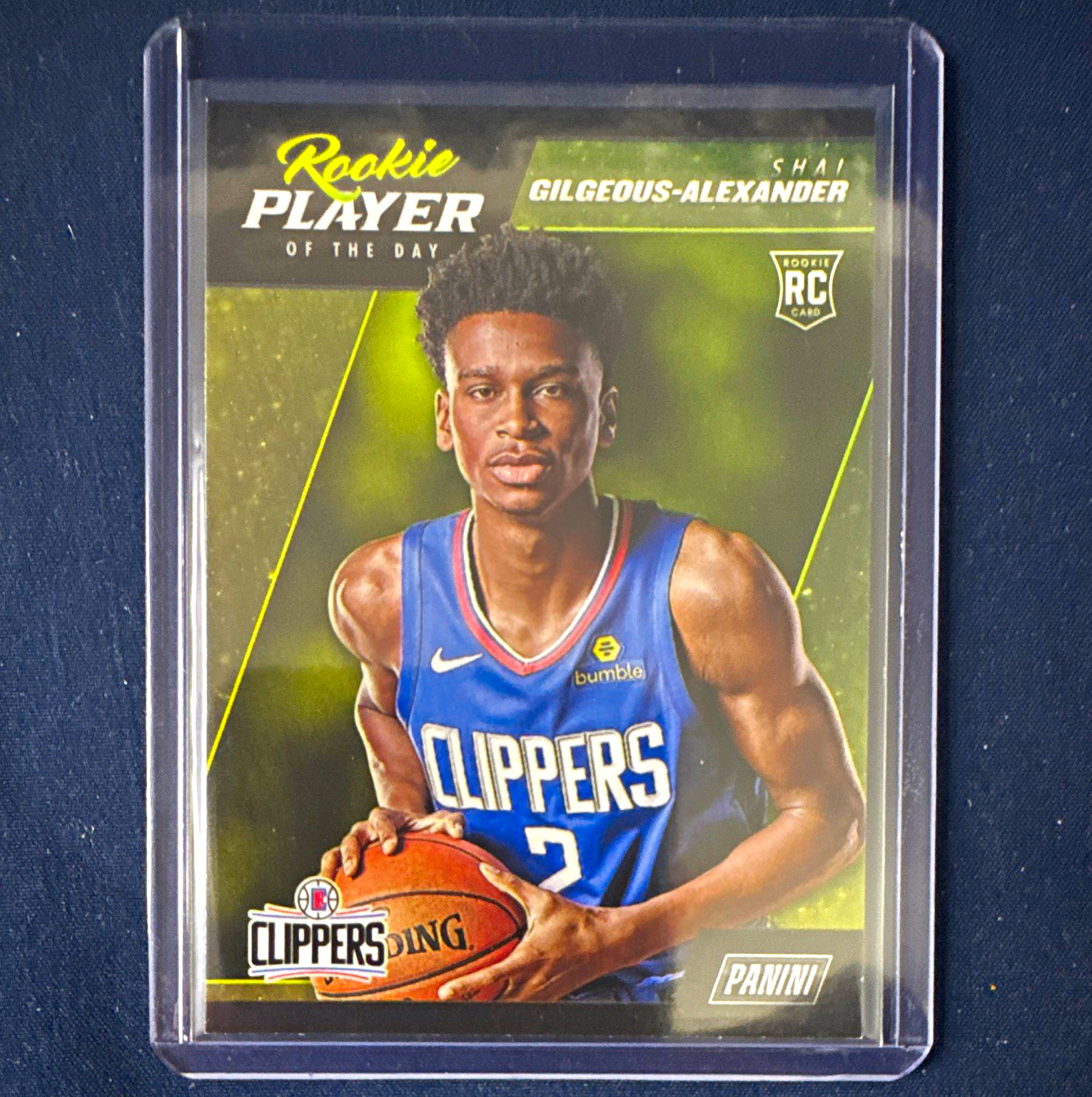 2018-19 Panini Player of the Day Shai Gilgeous-Alexander number RC8 rookie.