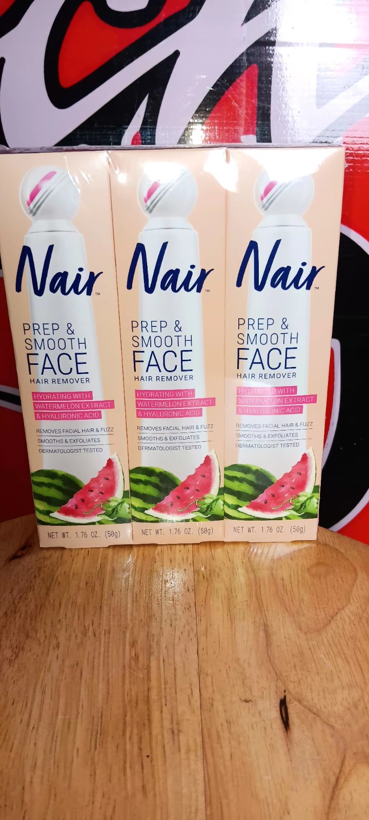 Nair Prep & Smooth Face Exfoliating Hair Removal for Women, 1.76 oz - Pack of 3 Nair Prep & Smooth Face Exfoliating Hair Removal for Women, 1.76 oz - Pack of 3