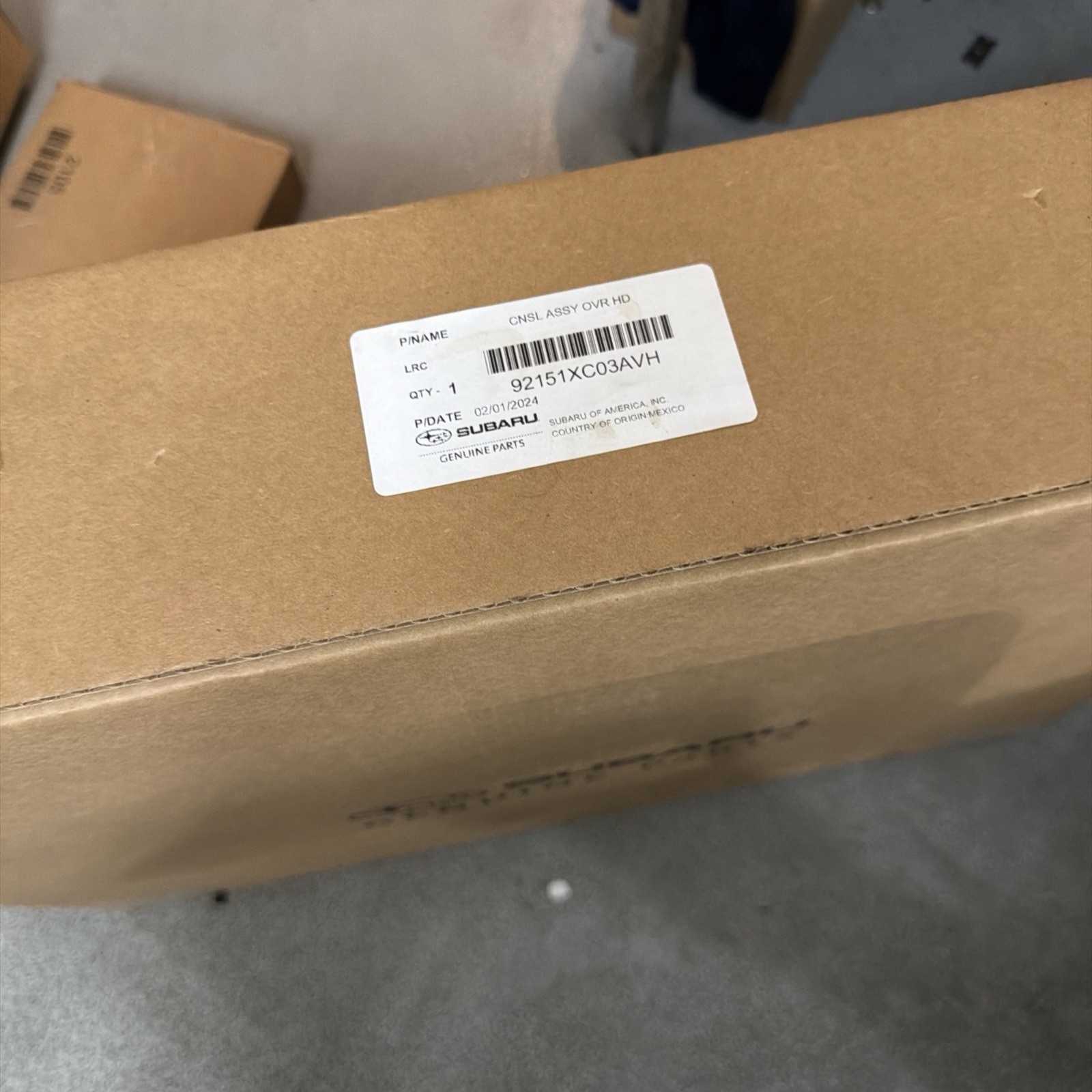 Fits 2019 - 2023 SUBARU ASCENT Front Roof Overhead Console w Sunroof Beige OEM Fits 2019 - 2023 SUBARU ASCENT Front Roof Overhead Console w Sunroof Beige OEM