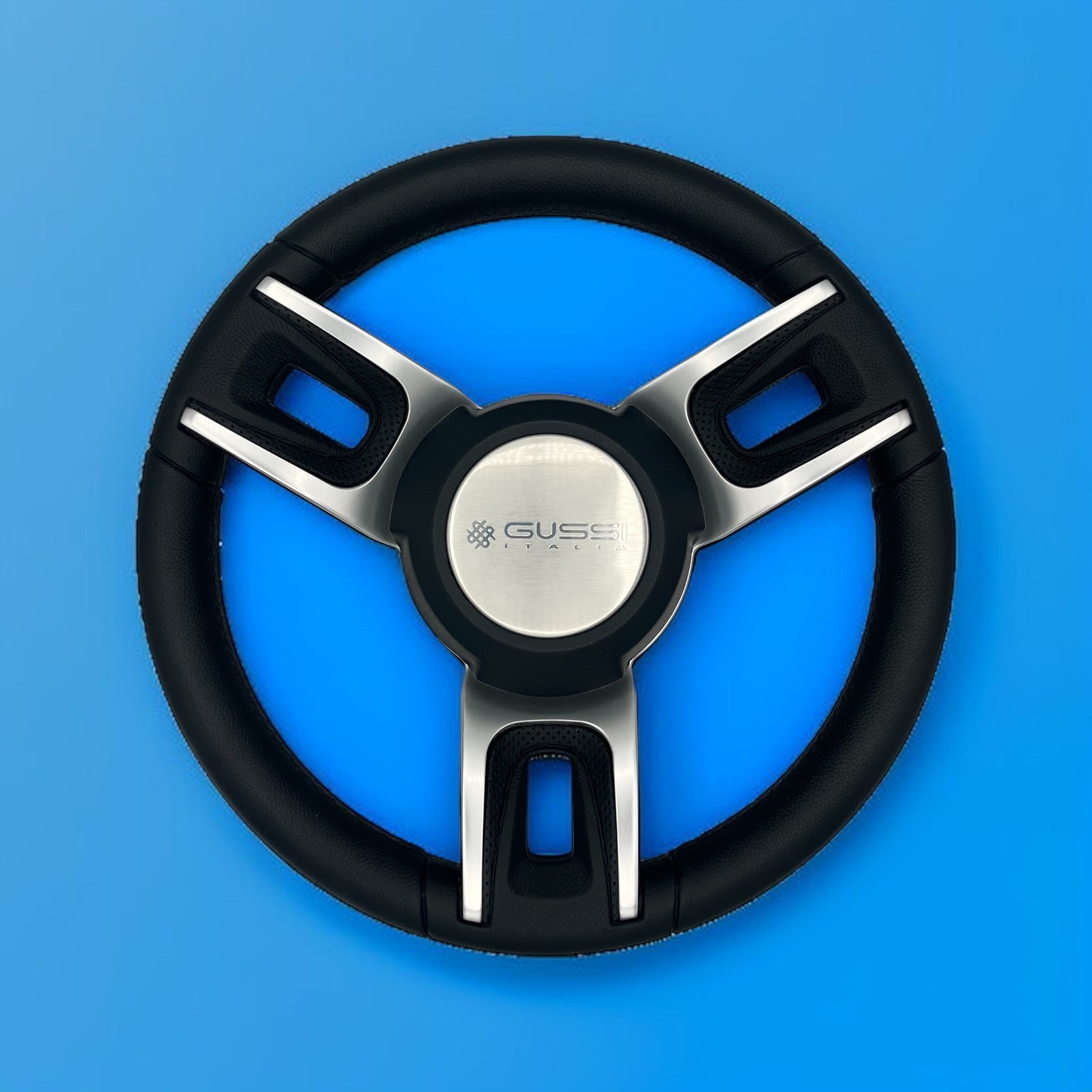 Gussi Italia Black Model 702 Steering Wheel | Gussi Italia