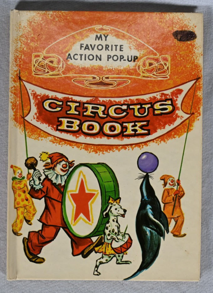 Vintage My Favorite Action Pop Up Circus Book by Marian Edson