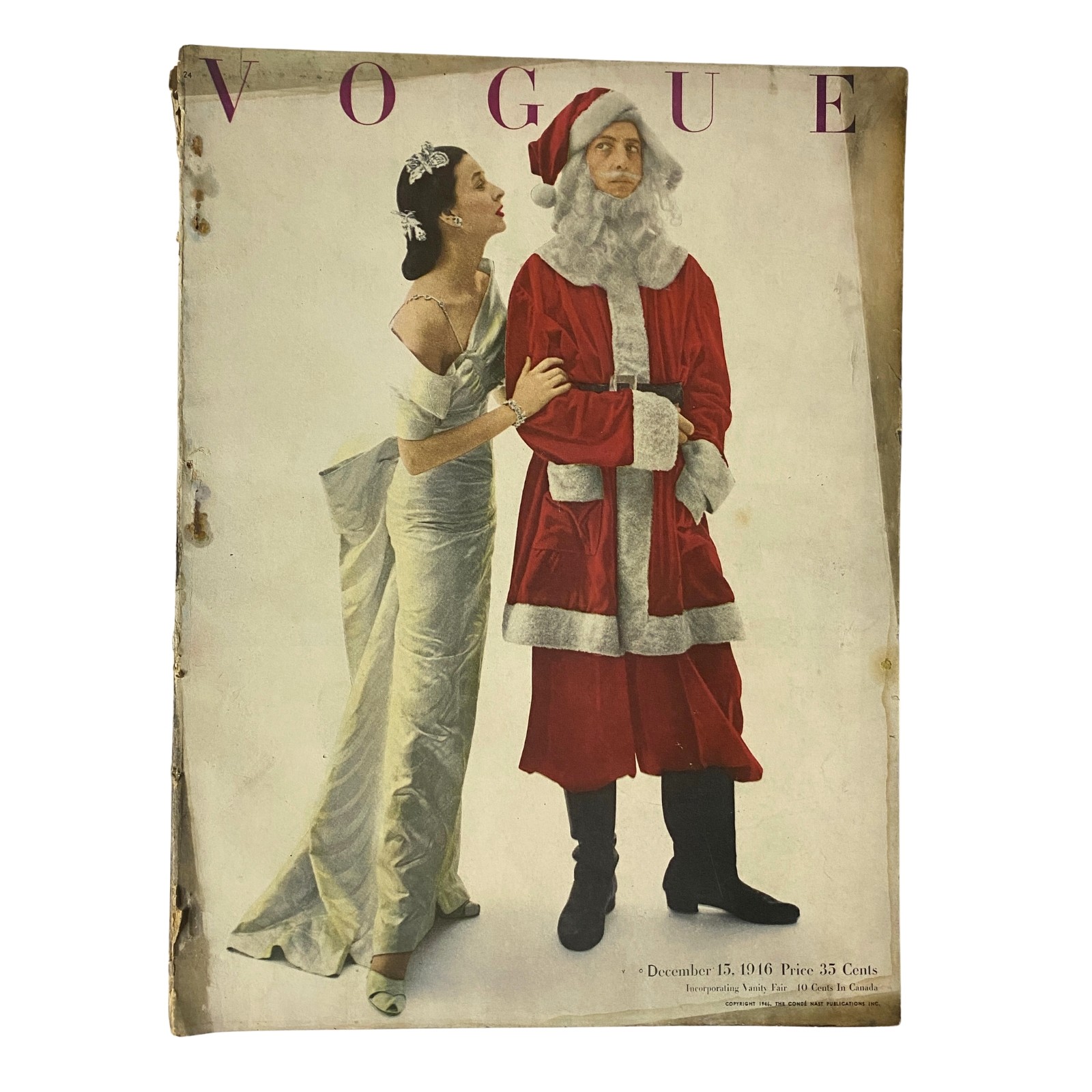 Vogue Magazine December 15, 1946 Dorian Leigh Ray Bolger GD Interior