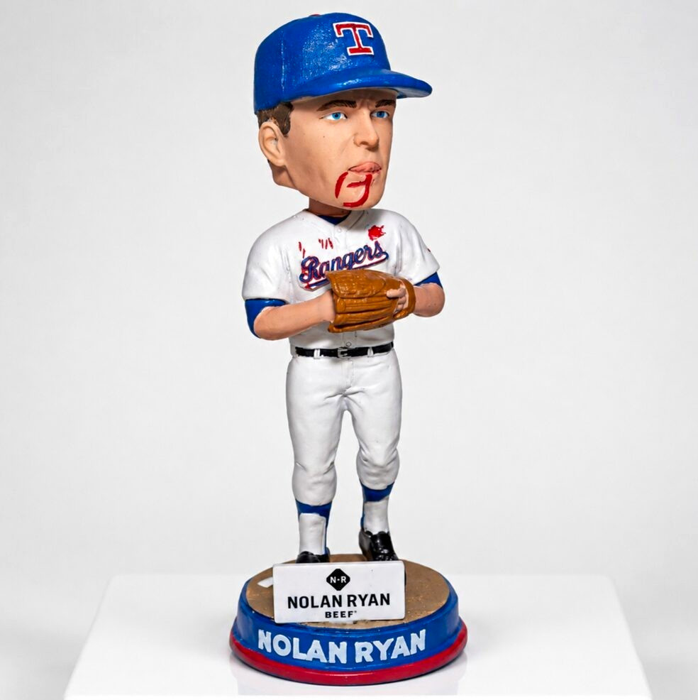 SGA Nolan Ryan Texas Rangers Bloody Lip Bobblehead