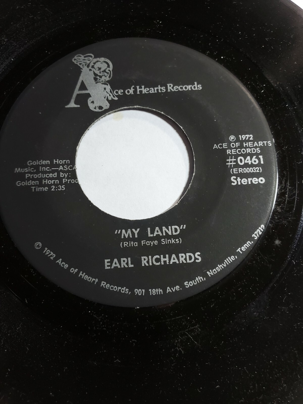 Earl Richards - My Land / Margie, Who`S Watching The Baby - Ace VG+ F133