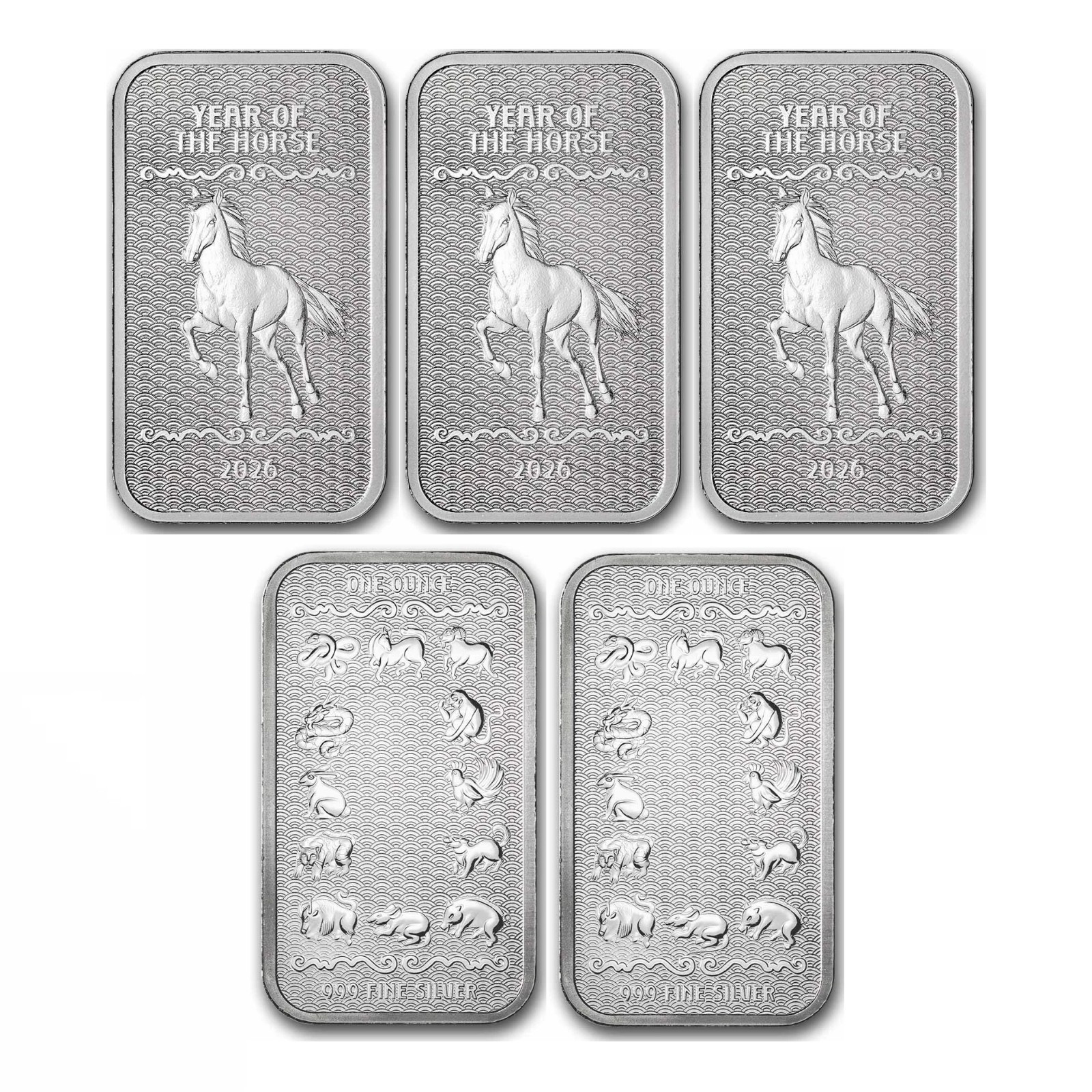 2026 APMEX Year of the Horse - 5 oz Silver Bar