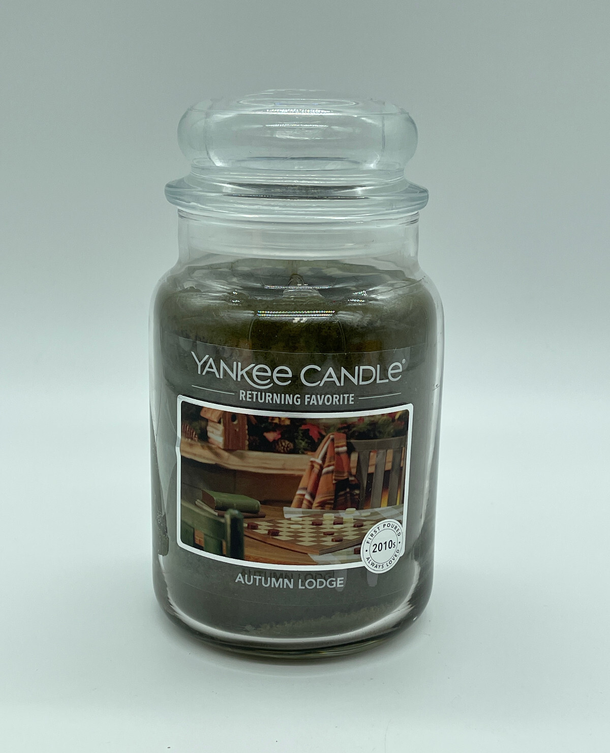 Yankee Candle AUTUMN LODGE Large Jar 22 oz Candle Patchouli, Vetiver, Sage