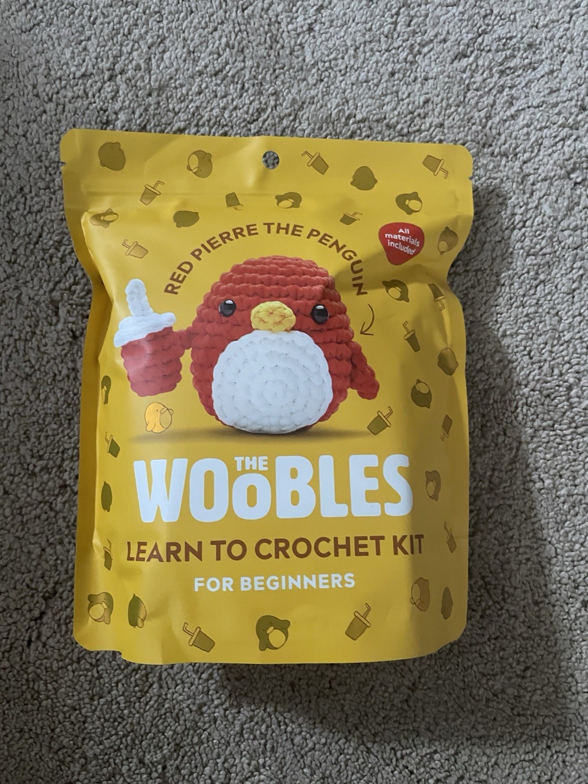 The Woobles Red Pierre Penguin Crochet Kit LE (1 Of 12,000) McDonald’s Exclusive
