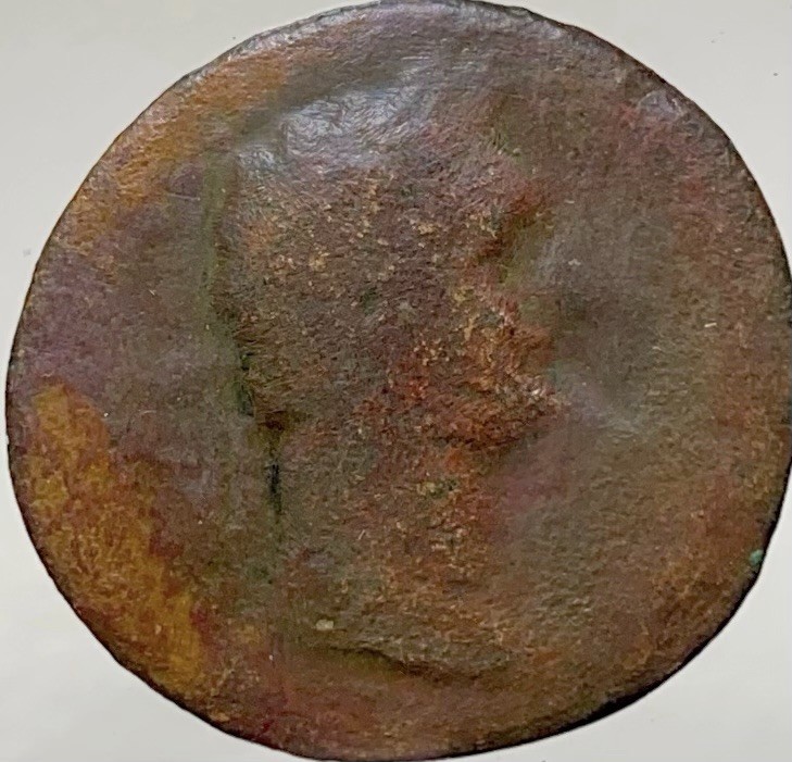 Large Ancient Roman Empire Coin Emperor Domitian 81-96AD Fortuna Rare Dupondius