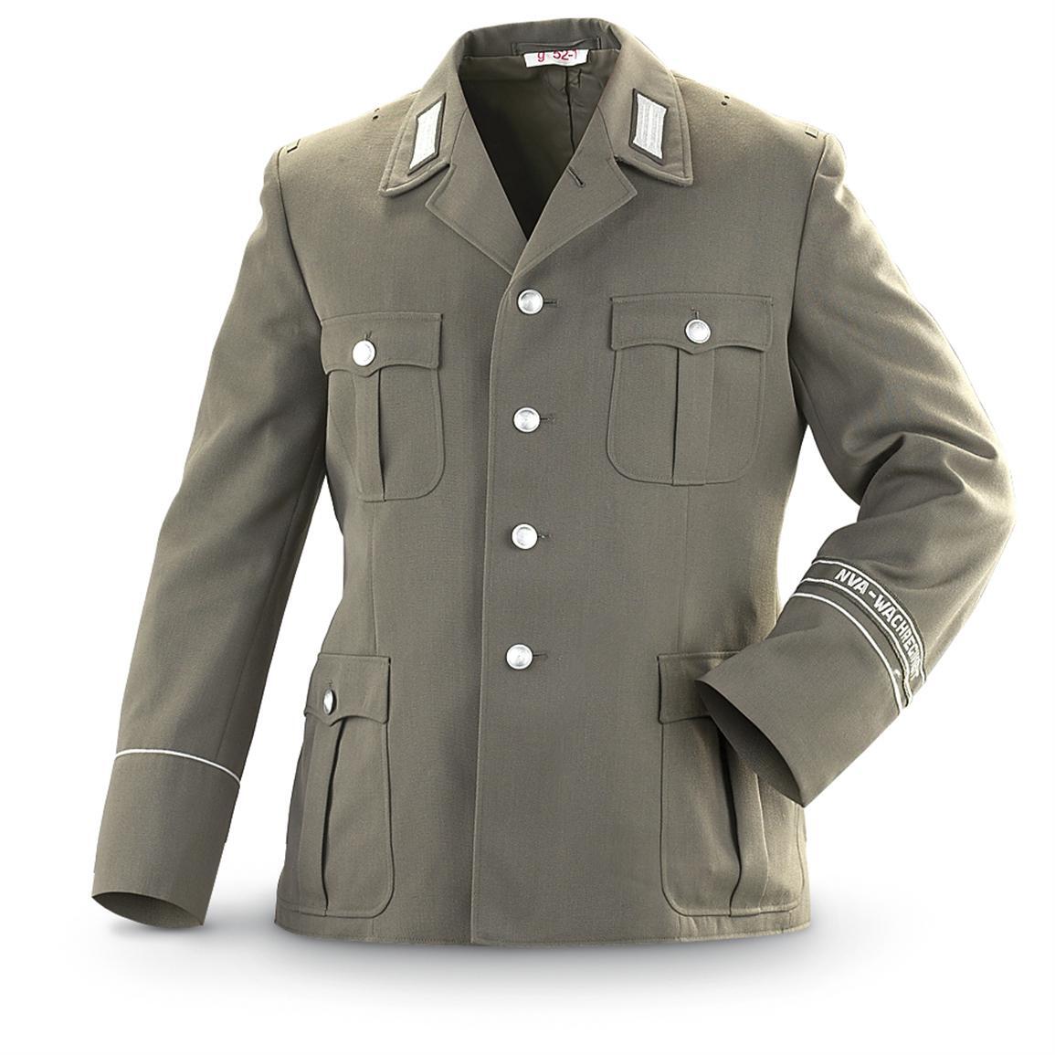 Authentic East German Army Issued NVA Wachbataillon Dress Tunic Gray M-XL