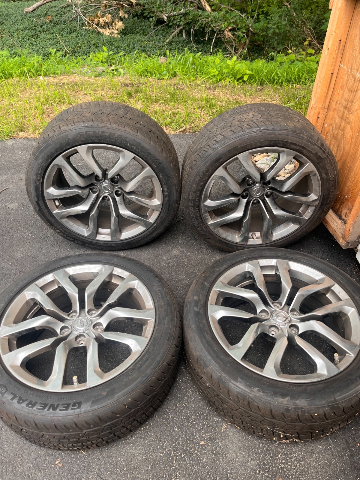 2010-2014 Nissan 370Z OEM Stock Rim Set with General G‑MAX Tires