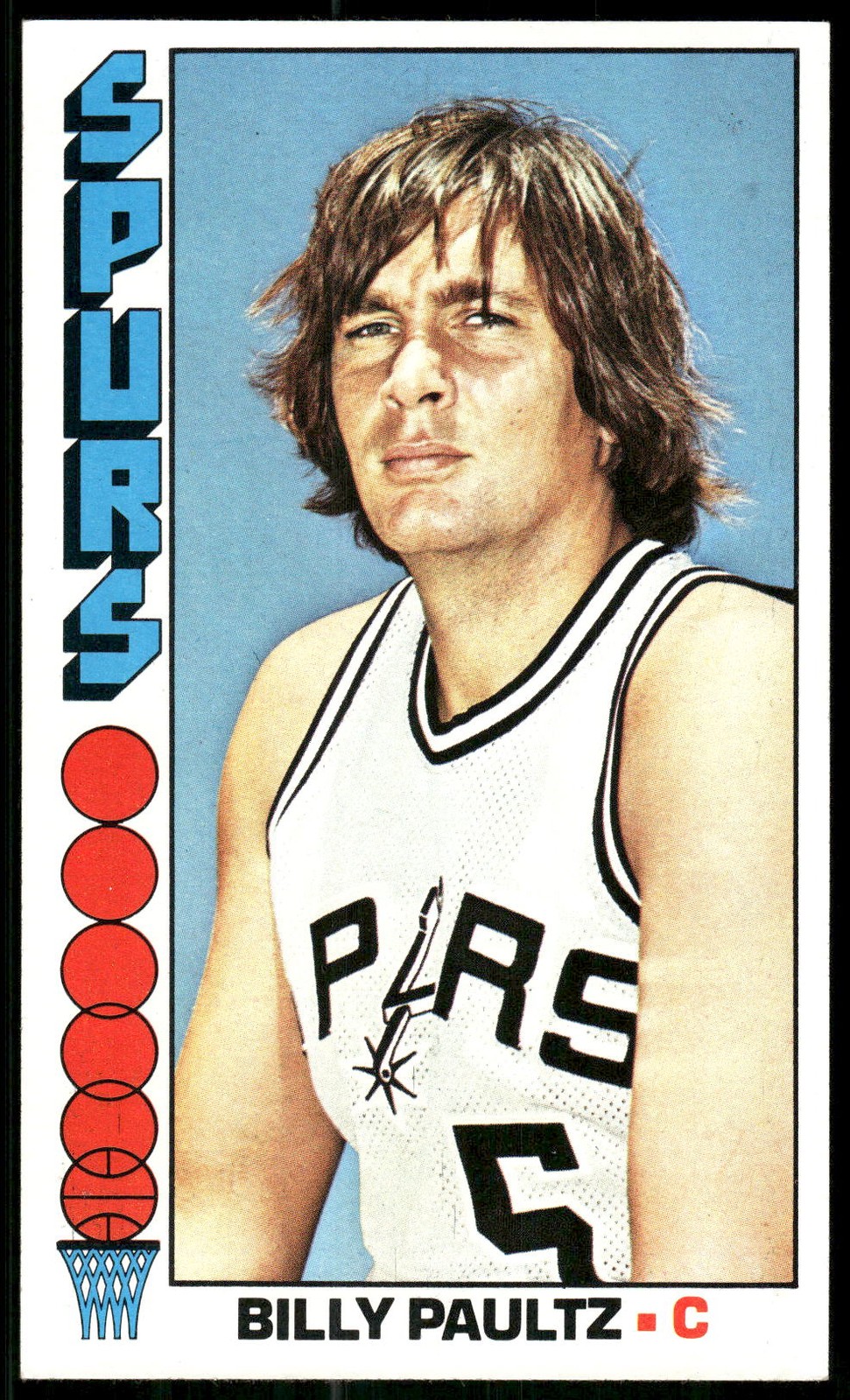 1976-77 Topps #19 Billy Paultz 1976-77 Topps #19 Billy Paultz