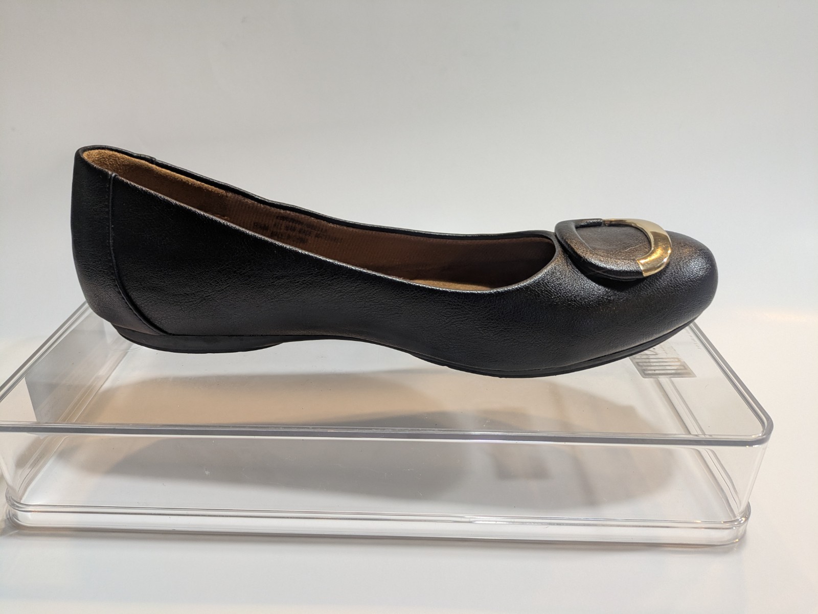 Euro Soft by Sofft Sibella Womens 8.5M Black Gold Tone Slip On Comfort Shoe