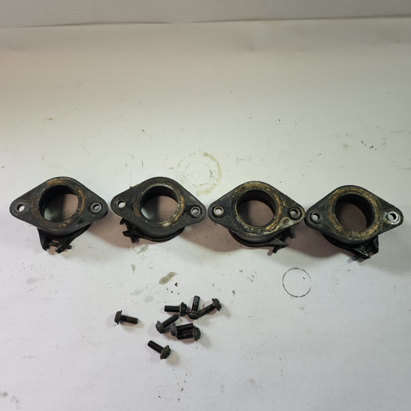 1989-1997 Suzuki Katana GSX750F Carburetor Intake Boots Manifolds With Hardware