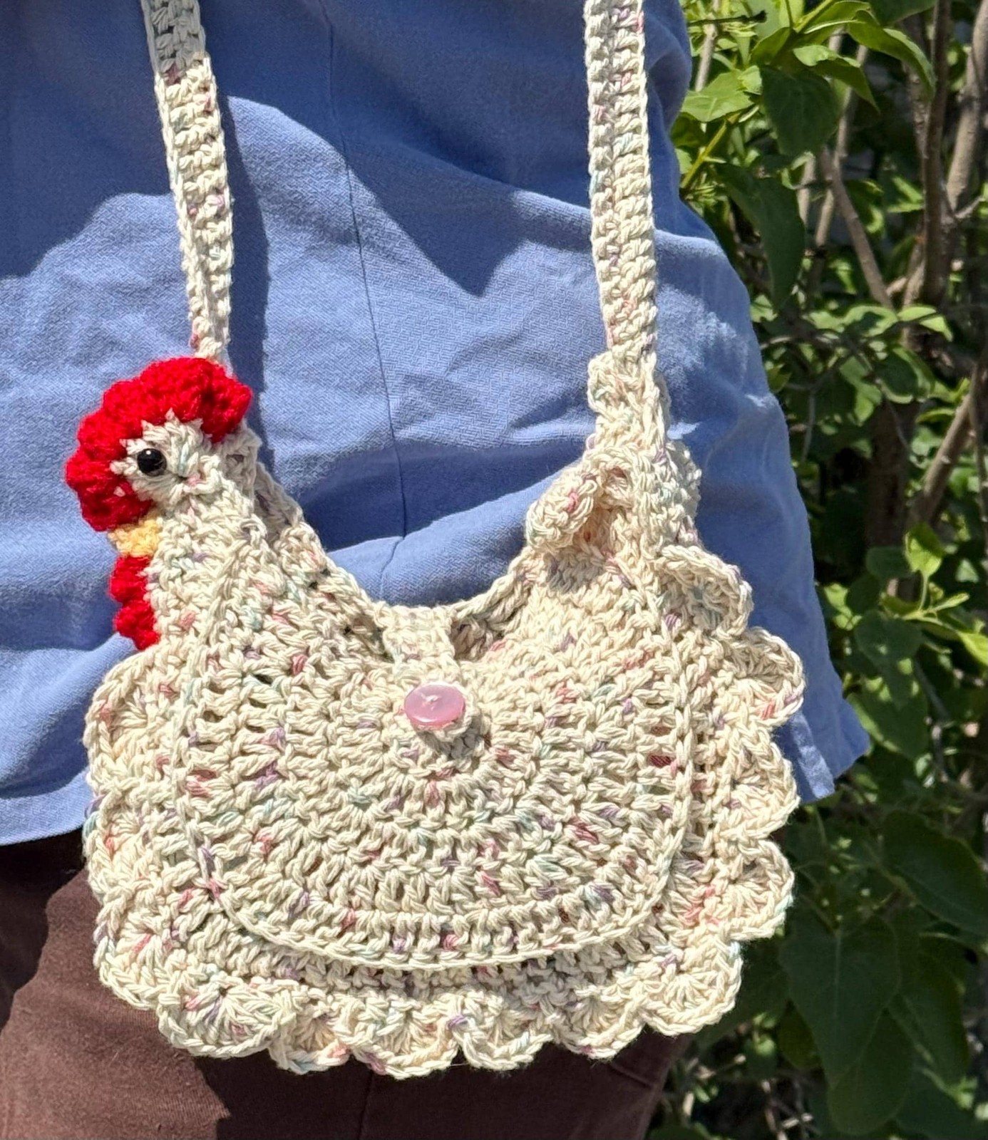Chicken Shoulder Crossbody Purse Country Fair Fall Fest Outing Cute Accessory Chicken Shoulder Crossbody Purse Country Fair Fall Fest Outing Cute Accessory