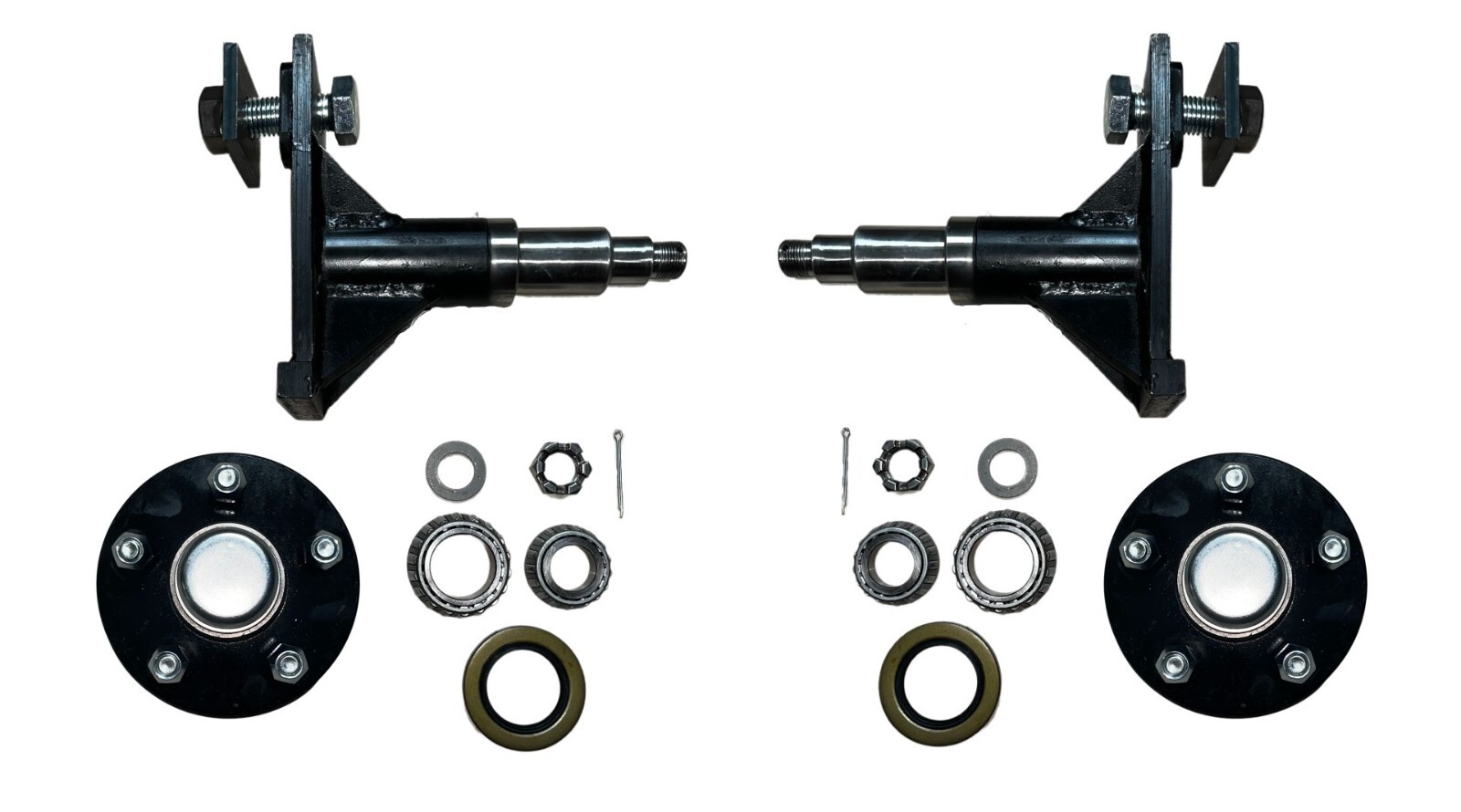 5 x 4.5 Lug Fast Bolt On Wheels for shipping Container Hub and Spindle Kit NEW