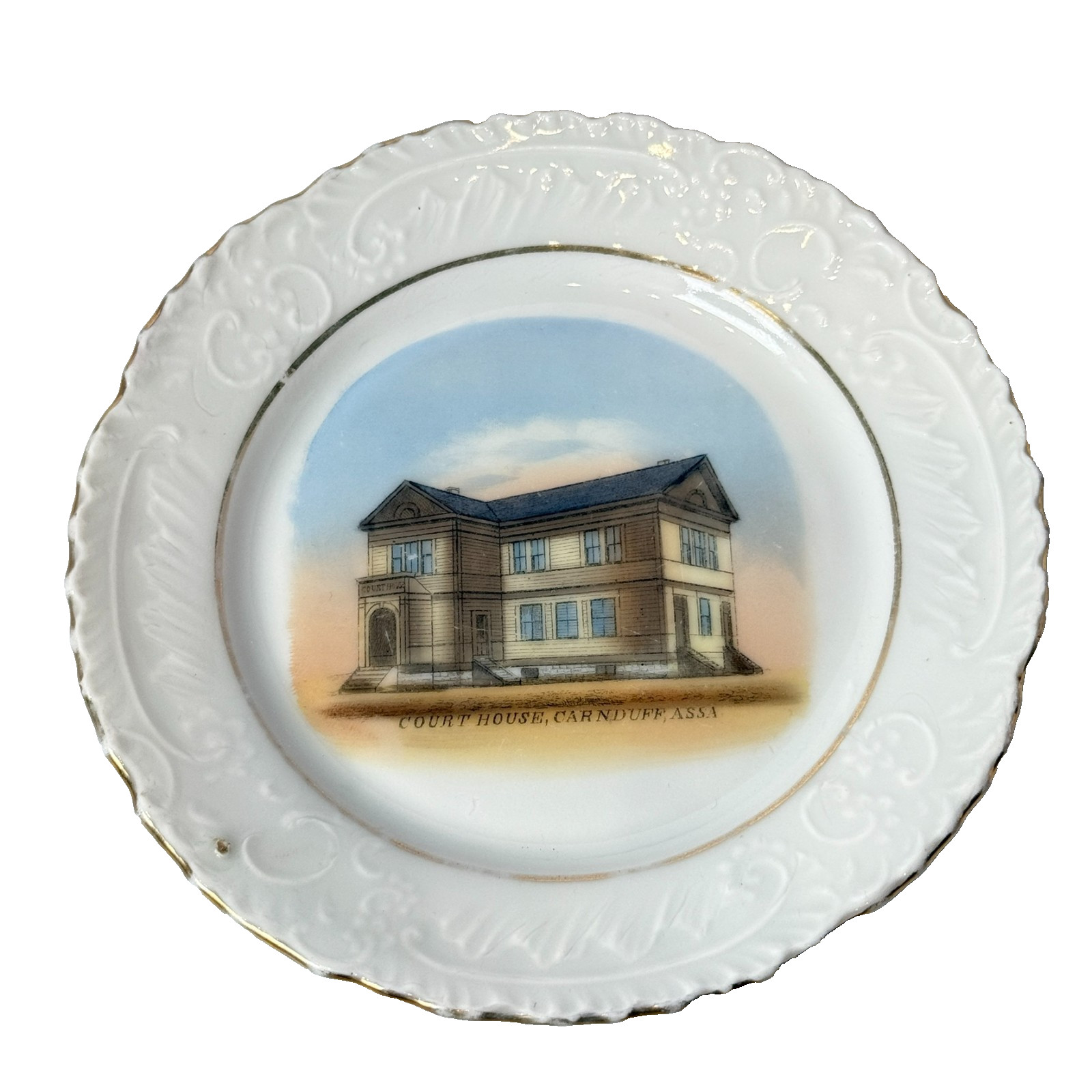 CARNDUFF Northwest Territories CANADA Souvenir ANTIQUE CHINA TRINKET DISH CARNDUFF Northwest Territories CANADA Souvenir ANTIQUE CHINA TRINKET DISH