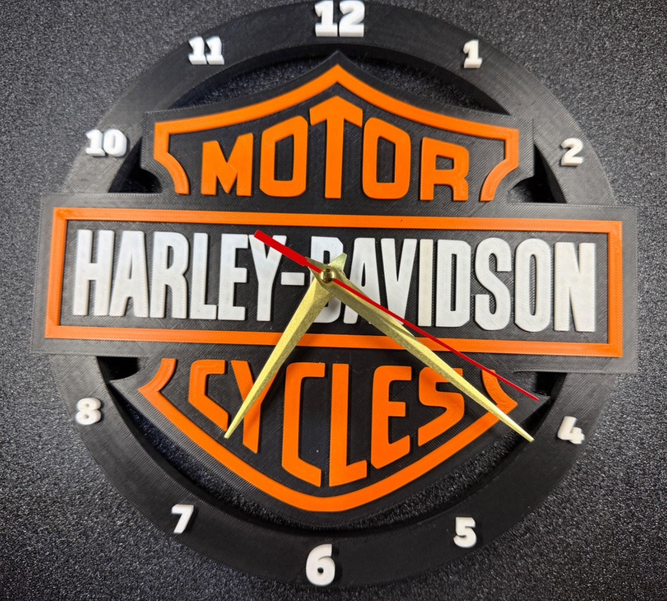 Harley Davidson Wall Clock 10.” Smooth Sweep - With smooth second hand Harley Davidson Wall Clock 10.” Smooth Sweep - With smooth second hand