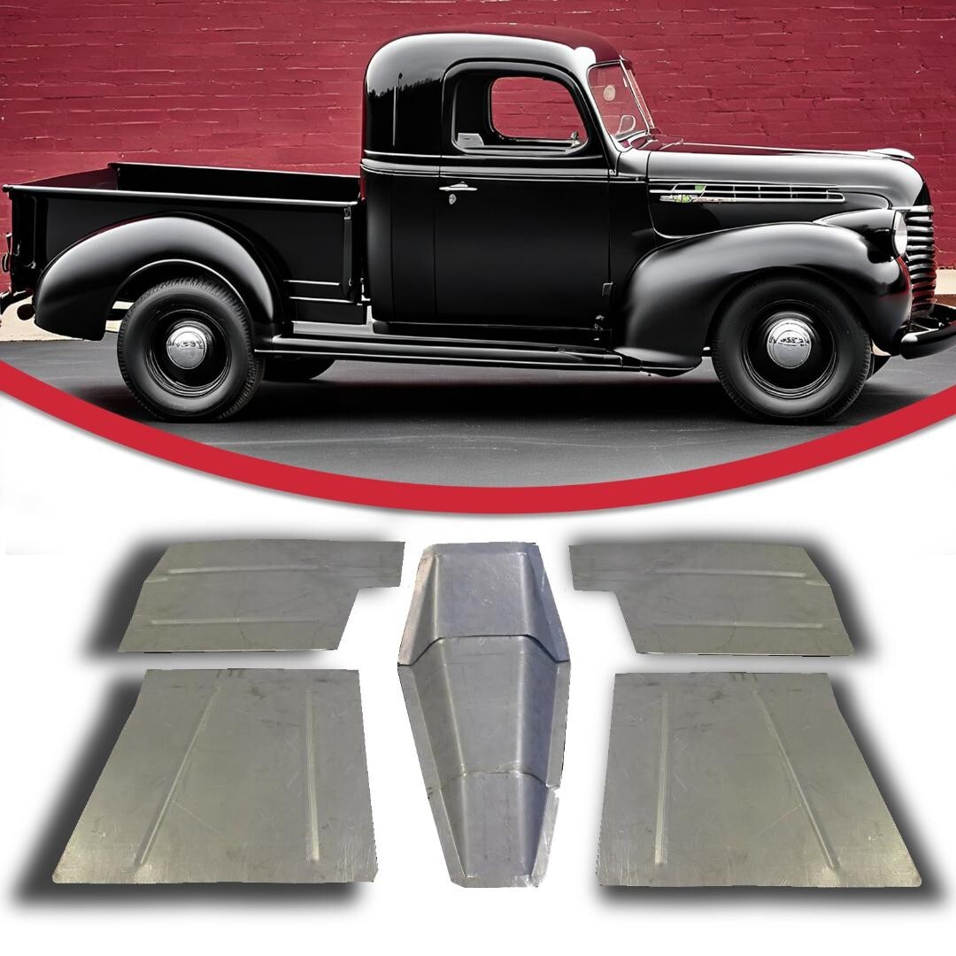 1937-1946 Chevrolet Chevy Pickup Truck  8PC. Floor Pans Toe Boards & Trans Cover