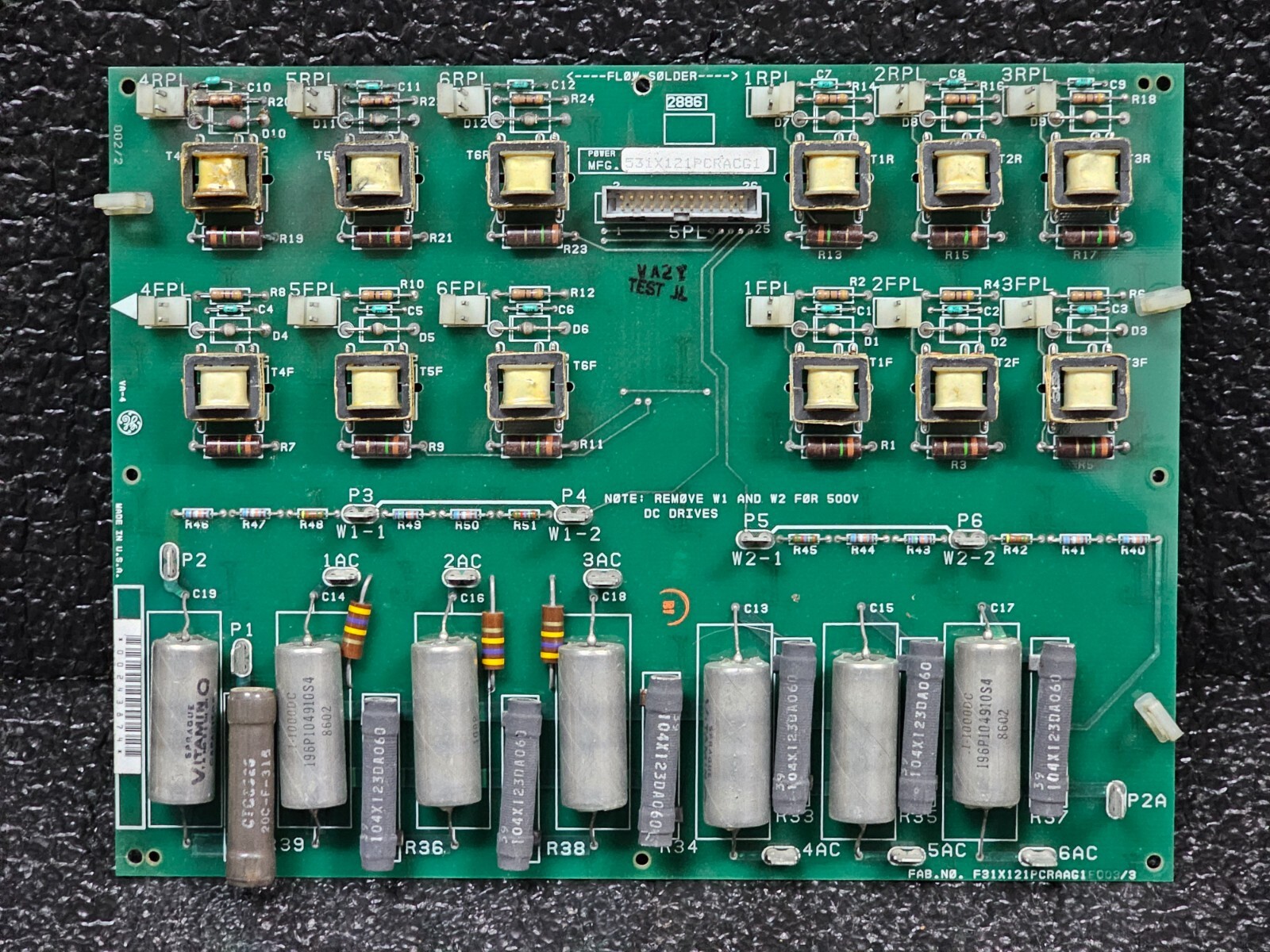 GE General Electric 531X121PCRACG1 SN-00243874 (J-0143-0823-#B1)