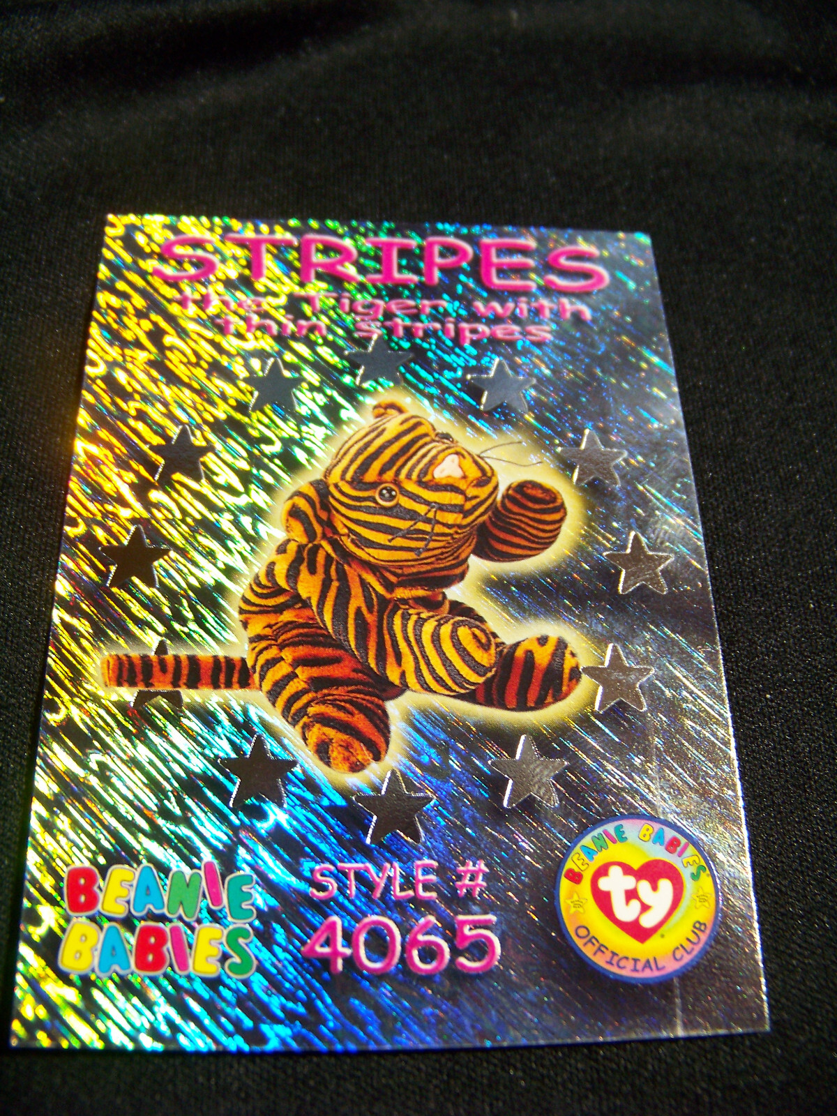 1999 Ty Beanie Babies Holo Wild Facts Club Cards - NM- 1999 Ty Beanie Babies Holo Wild Facts Club Cards - NM-