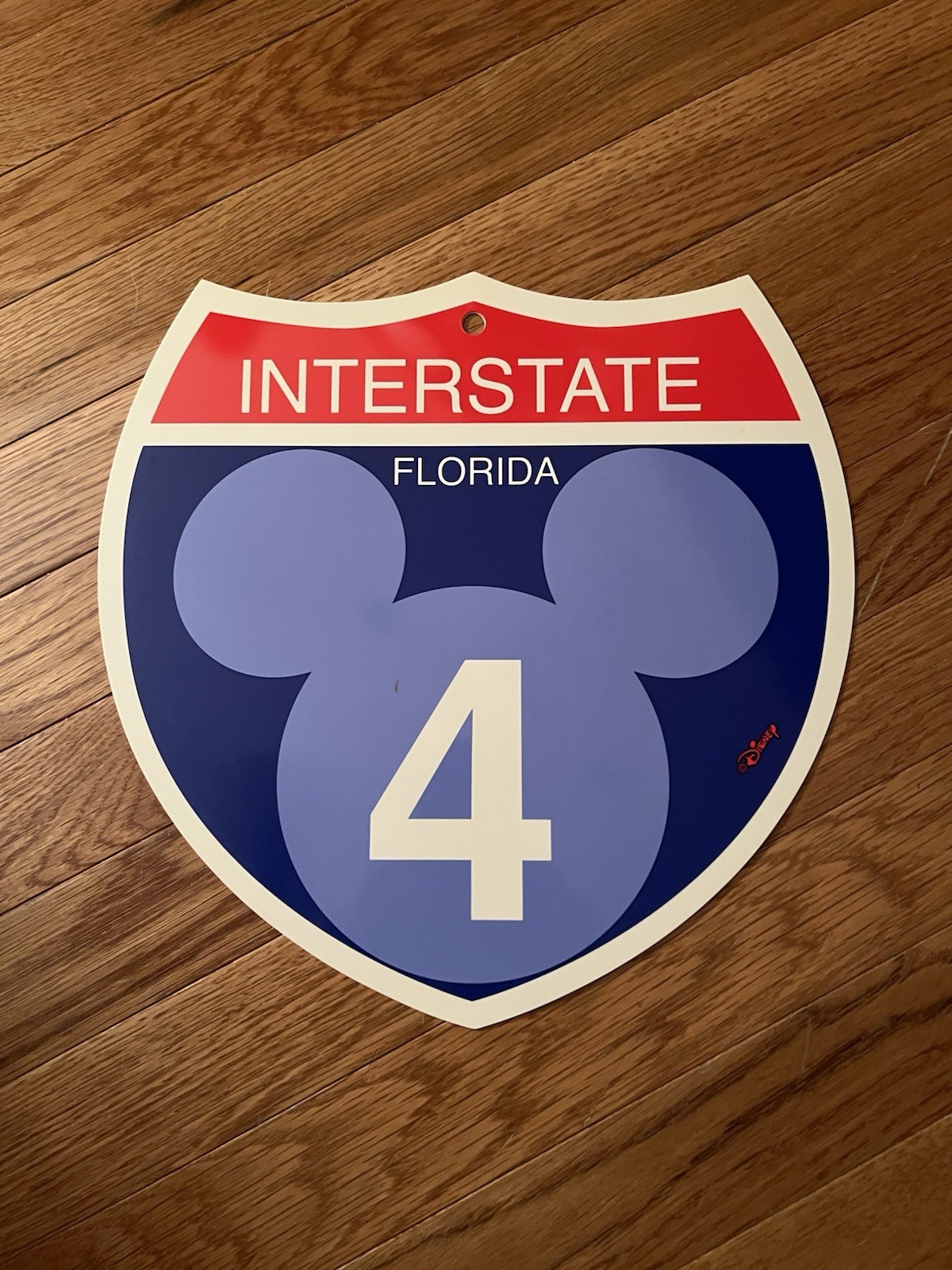 Disney Interstate 4 Heavy Duty Plastic Sign Disney Interstate 4 Heavy Duty Plastic Sign