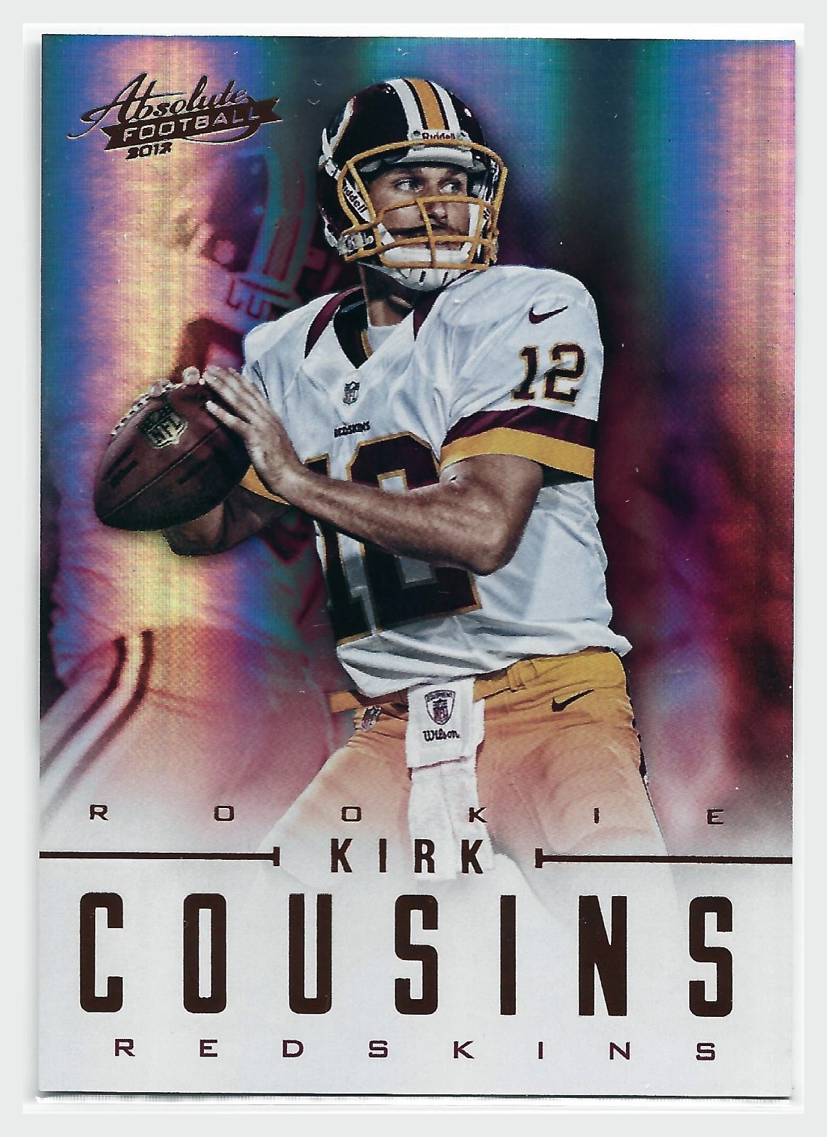 Kirk Cousins Rookie /399 2012 Panini Absolute Football Numbered