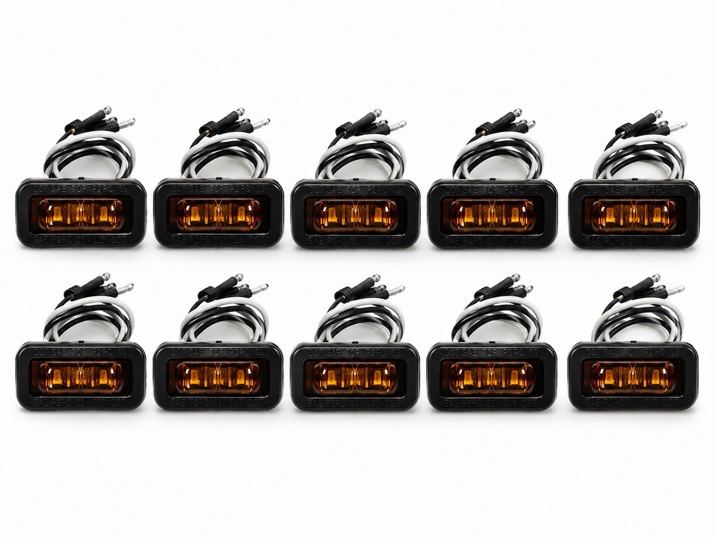 Truck-Lite 36115Y 36 Series Yellow LED Marker Clearance Lamp Flex-Lite Pack10