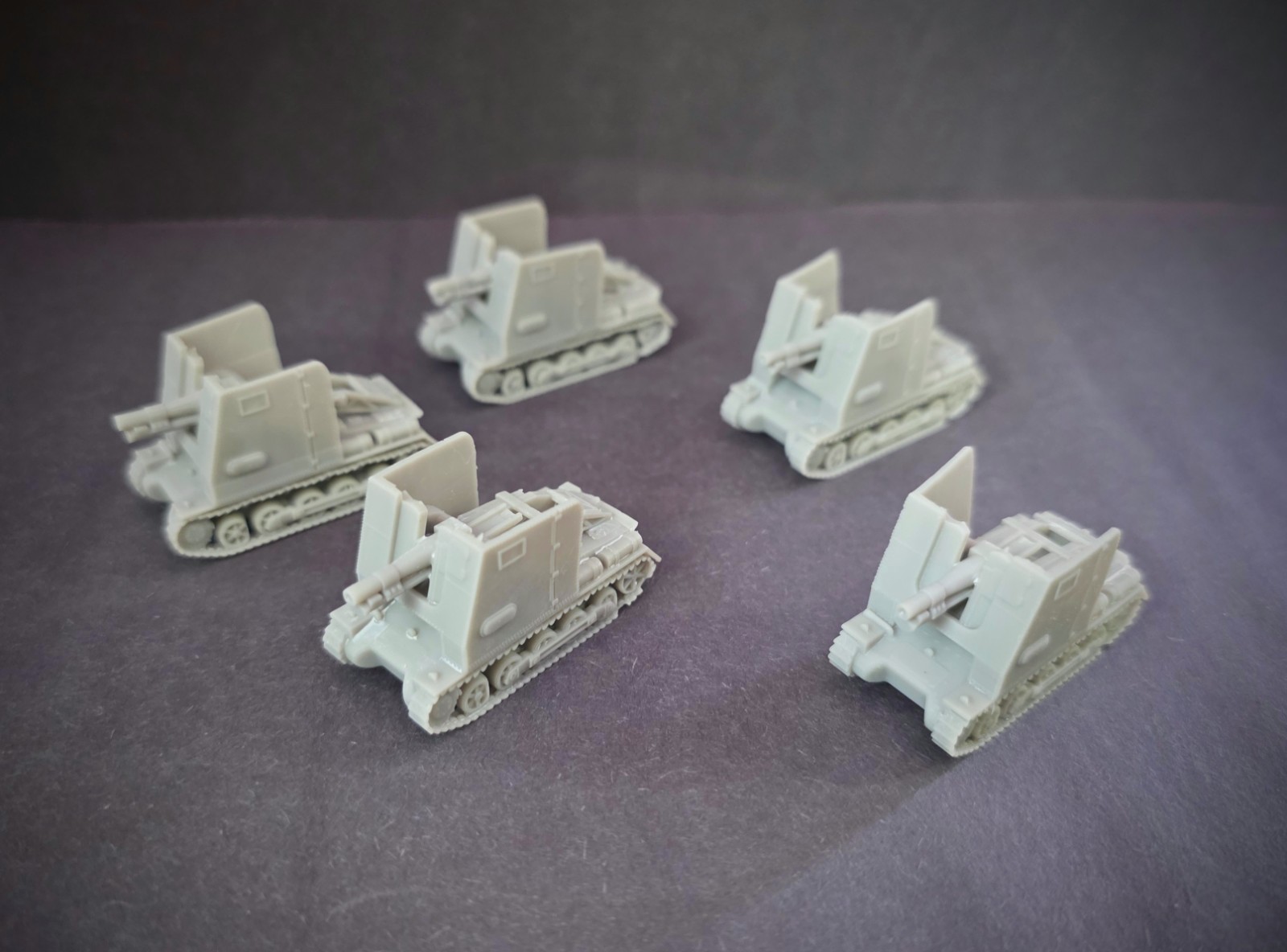 1/72nd Scale German 15cm sIG 33 SP Sturmpanzer Tank Platoon X5 Lot Fow