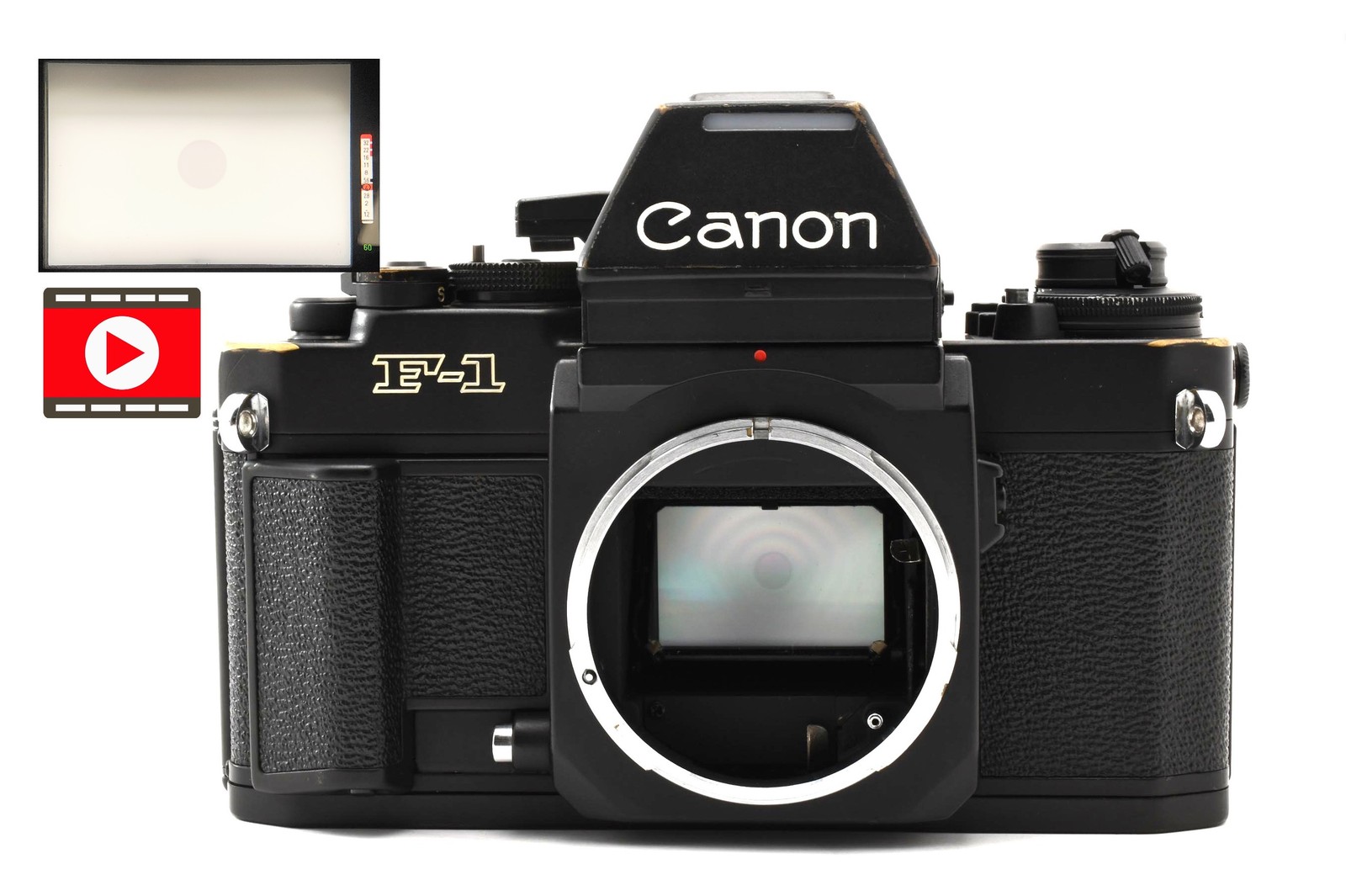 [Exc+5] Canon NEW F-1 AE Finder 35mm SLR Camera Body Black From JAPAN