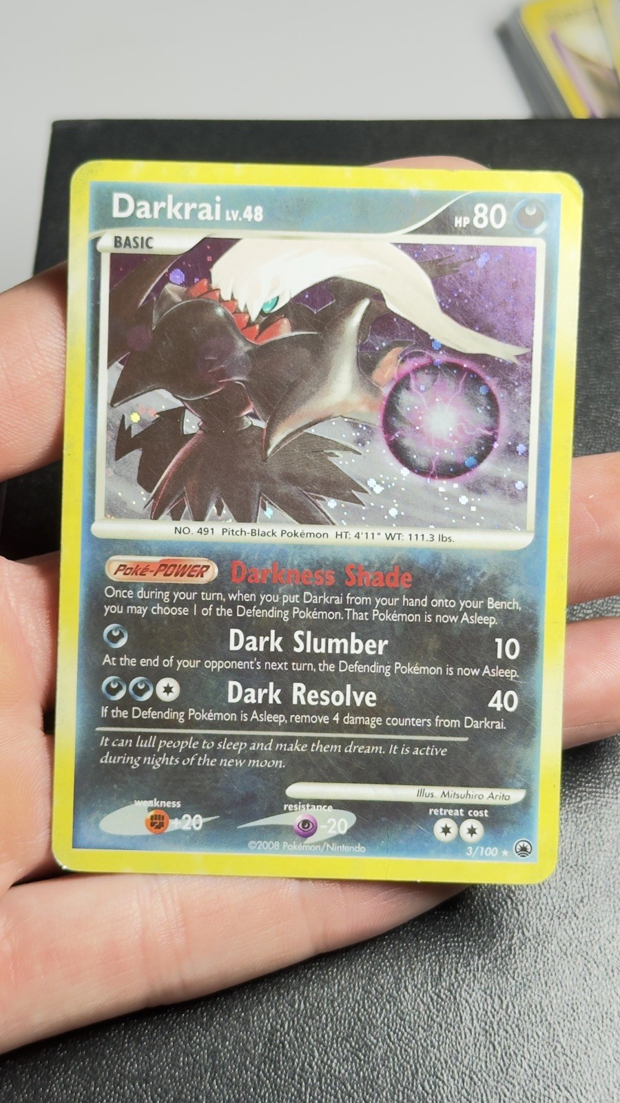 Nintendo Pokemon TCG D 3/100 Great Encounters 2008 Holo Rare Heavily Played Nintendo Pokemon TCG D 3/100 Great Encounters 2008 Holo Rare Heavily Played